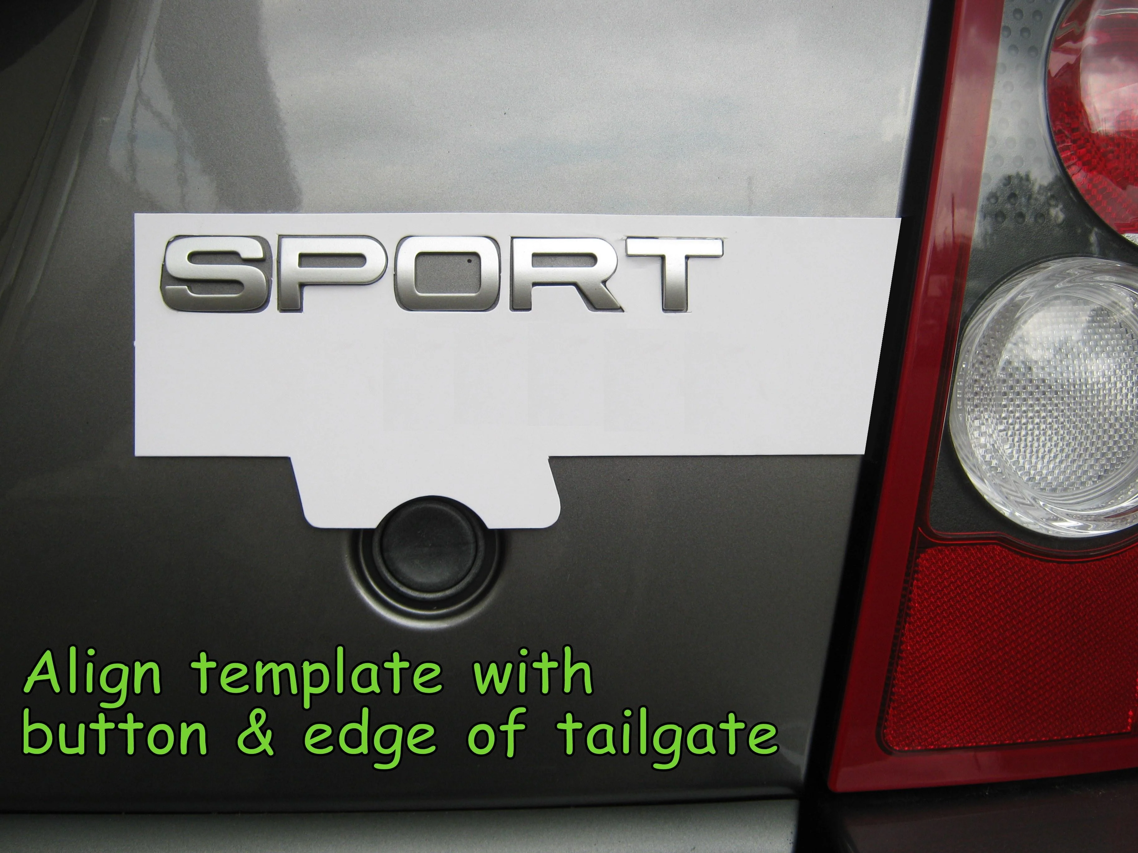 Chrome Tailgate Lettering - SPORT - for Range Rover Sport - Image 5