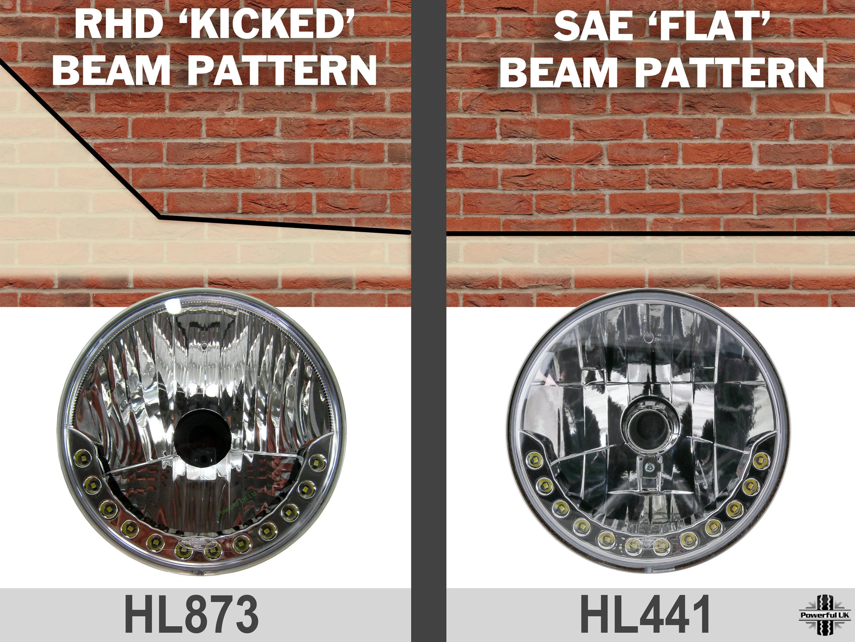 Classic Ford 7" Headlight Upgrade - DRL Style - LHD - Image 4