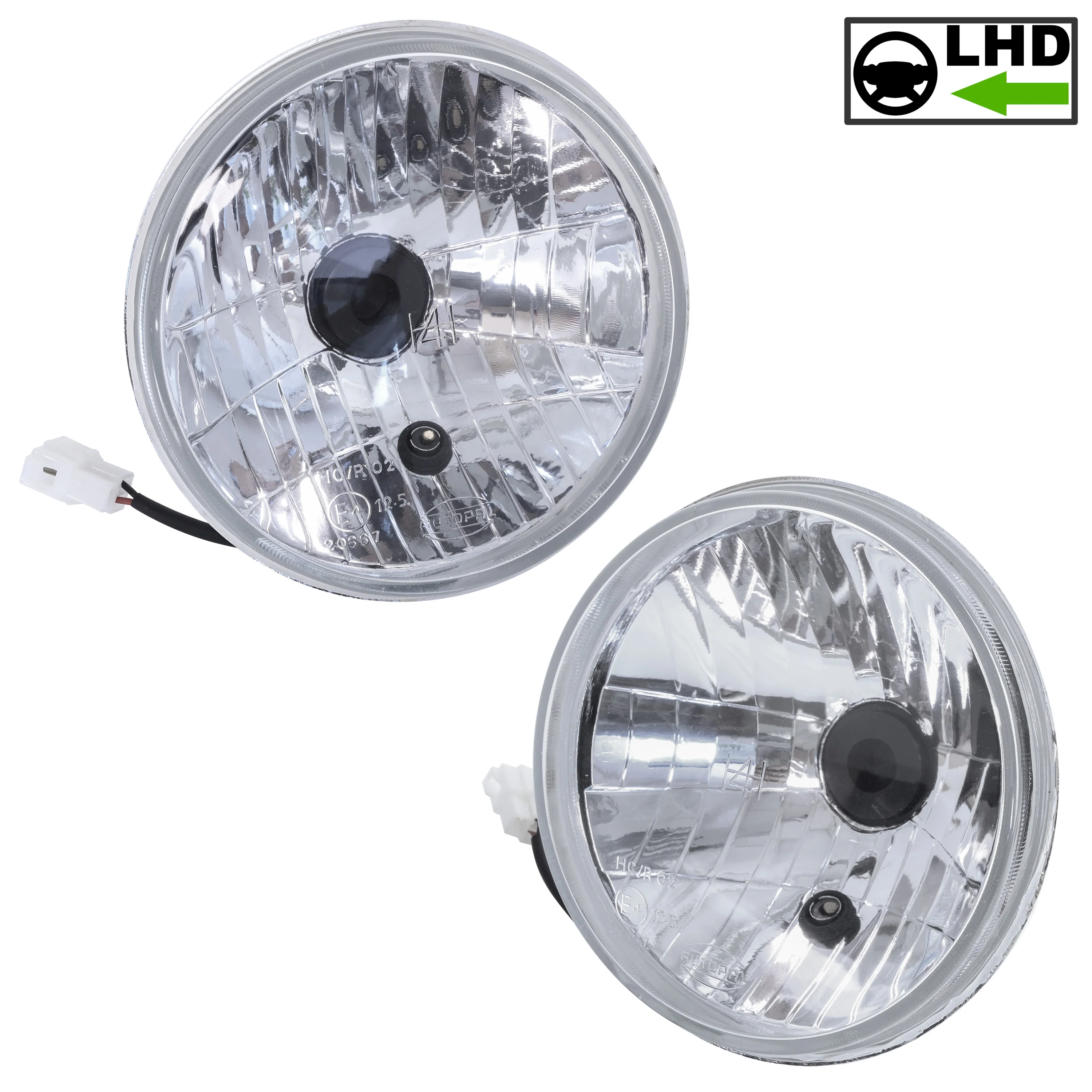 Crystal Halogen Headlight Conversion Classic Mini (Pair) - LHD