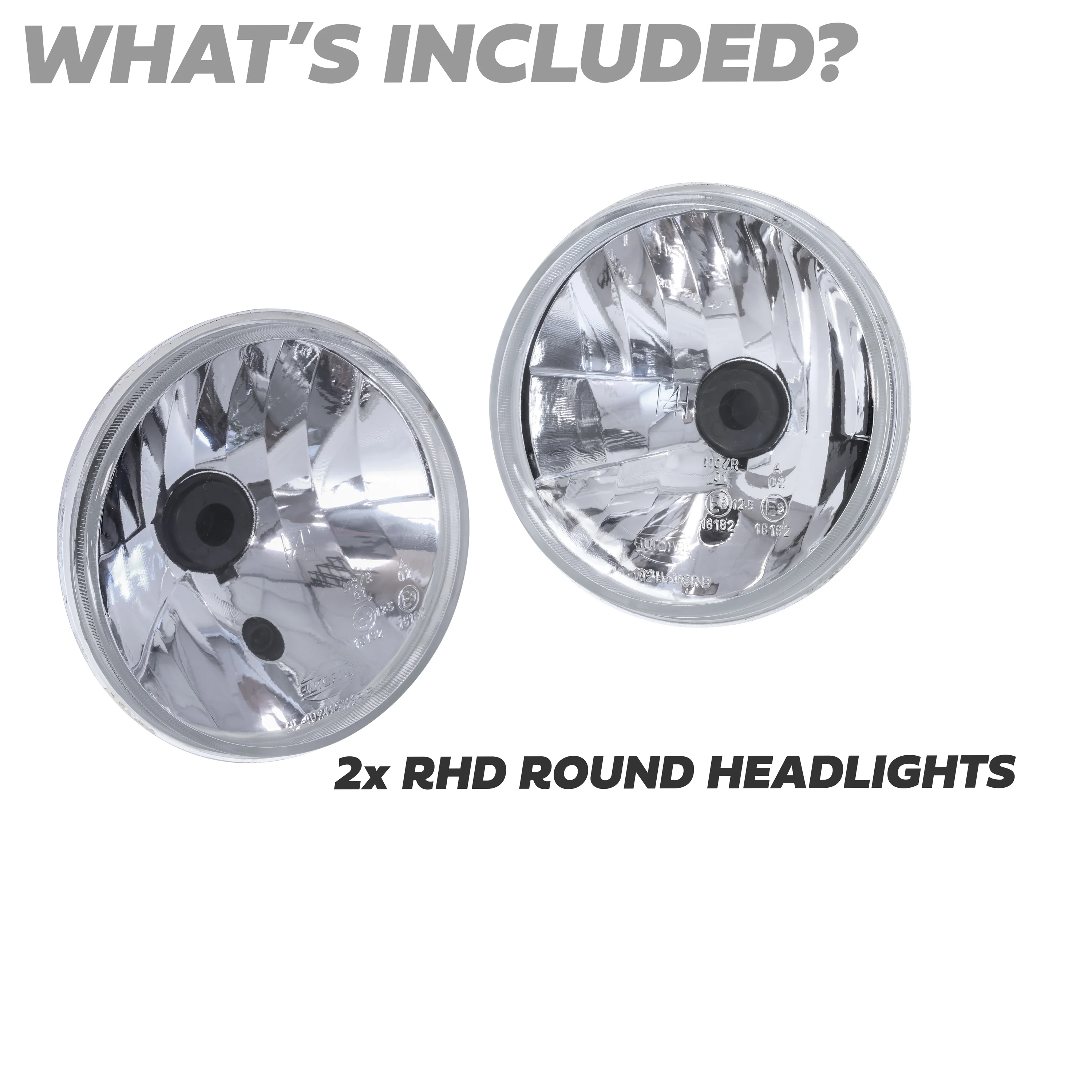 Crystal Halogen Headlight Conversion Upgrade Ford Anglia Escort (Pair) - RHD - Image 5