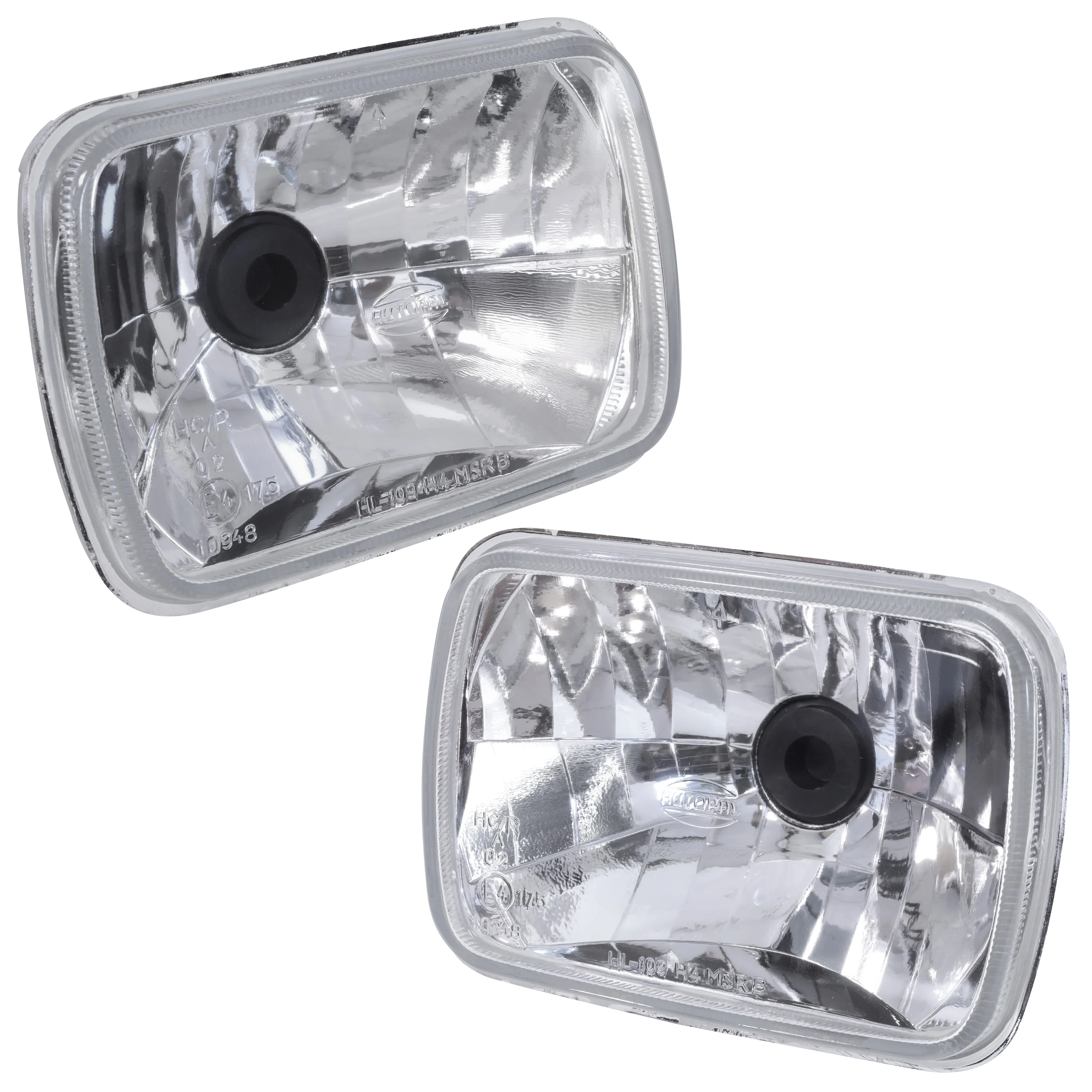 Crystal Headlight Upgrade (Pair) with E Mark - RHD - for Toyota Hilux Mk1 & Mk2
