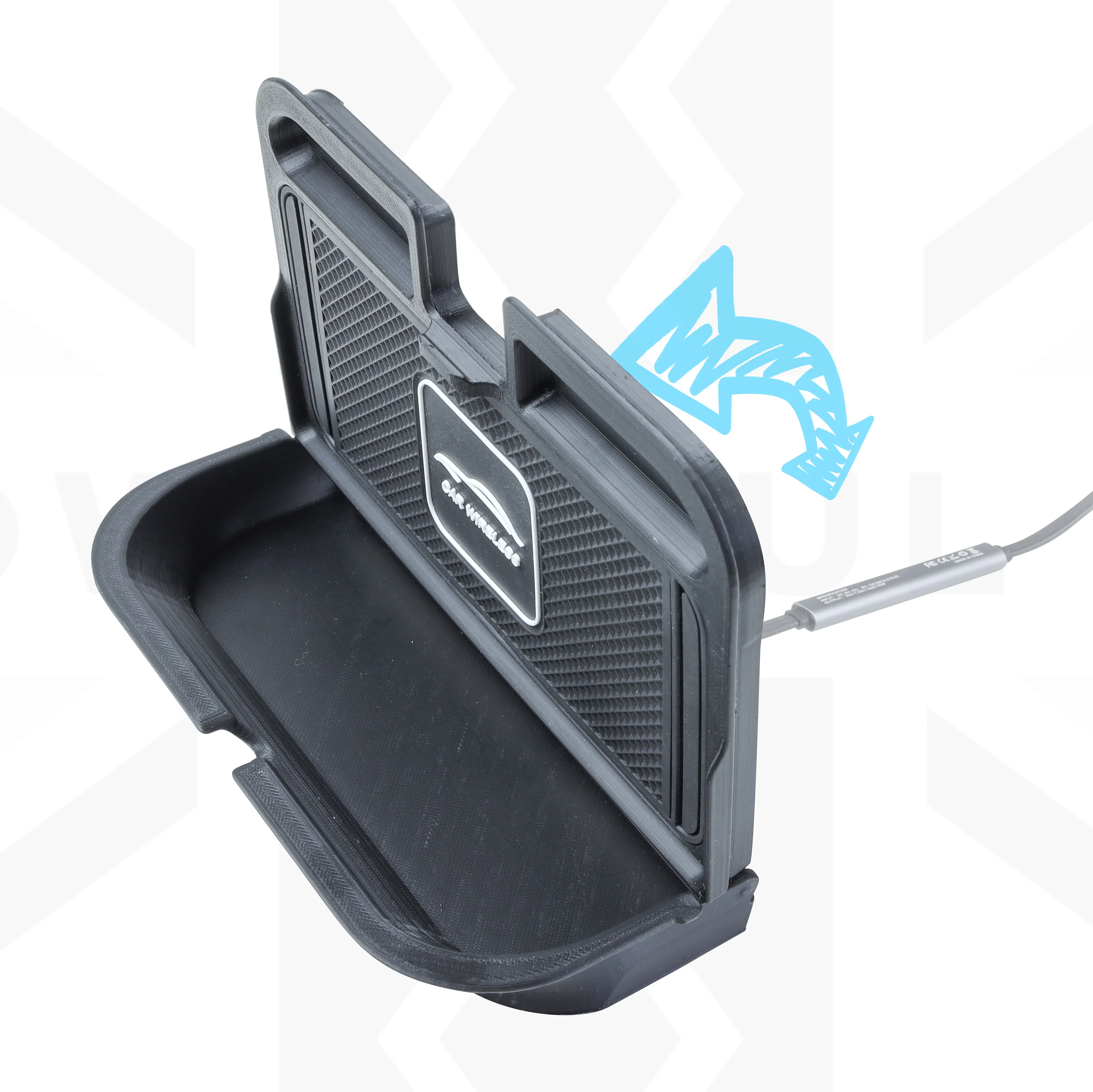 Cubby Box Wireless Phone Charging Kit for Land Rover Discovery 3/4 (with EARLY Fridge) - Image 5