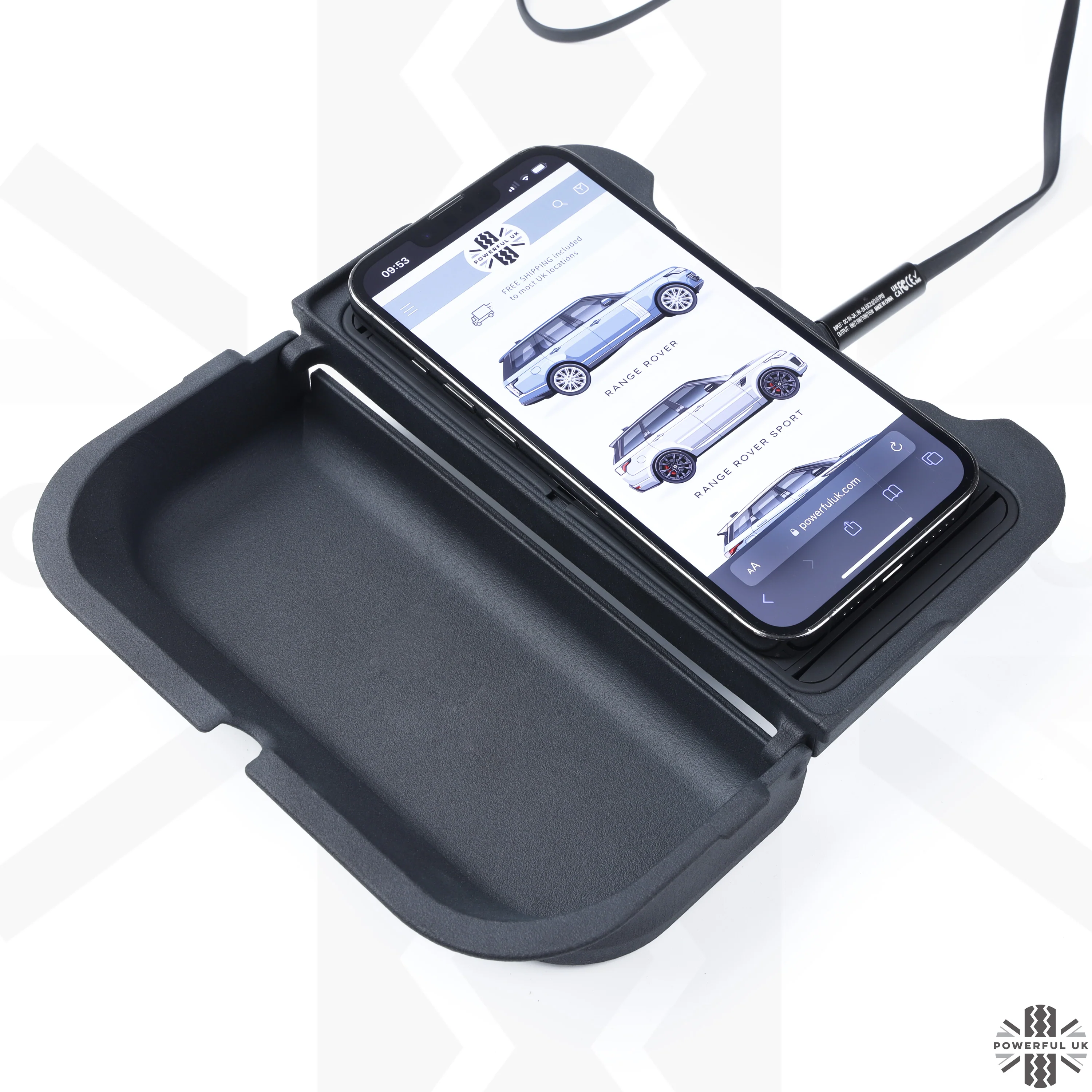 Cubby Box Wireless Phone Charging Kit for Range Rover Sport L320 (No Fridge) - Image 6