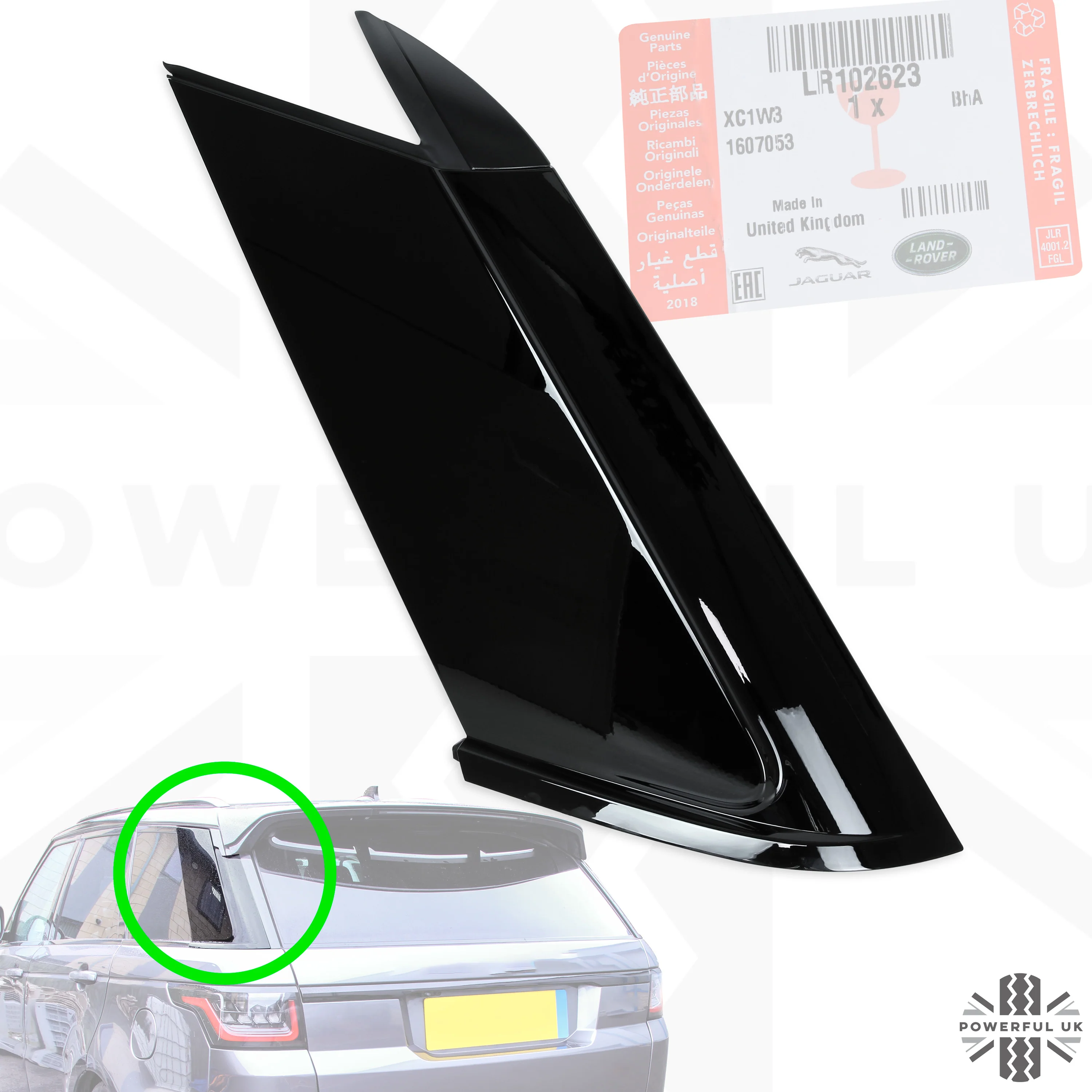D-Pillar Quarter Panel - Left for Range Rover Sport L494