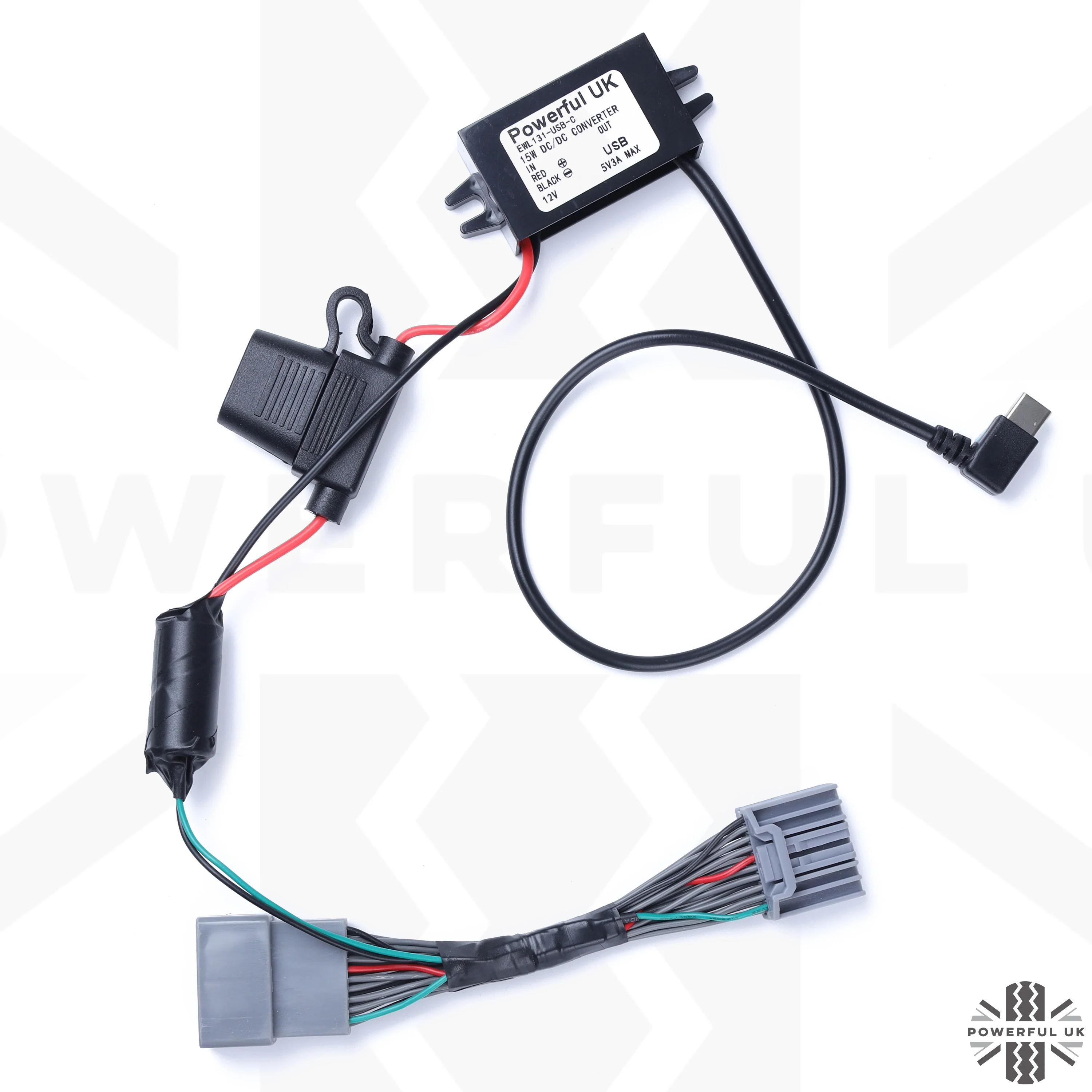Dash Cam Overhead Console Wiring Kit for Land Rover Discovery Sport L550 - USB-C - Image 2