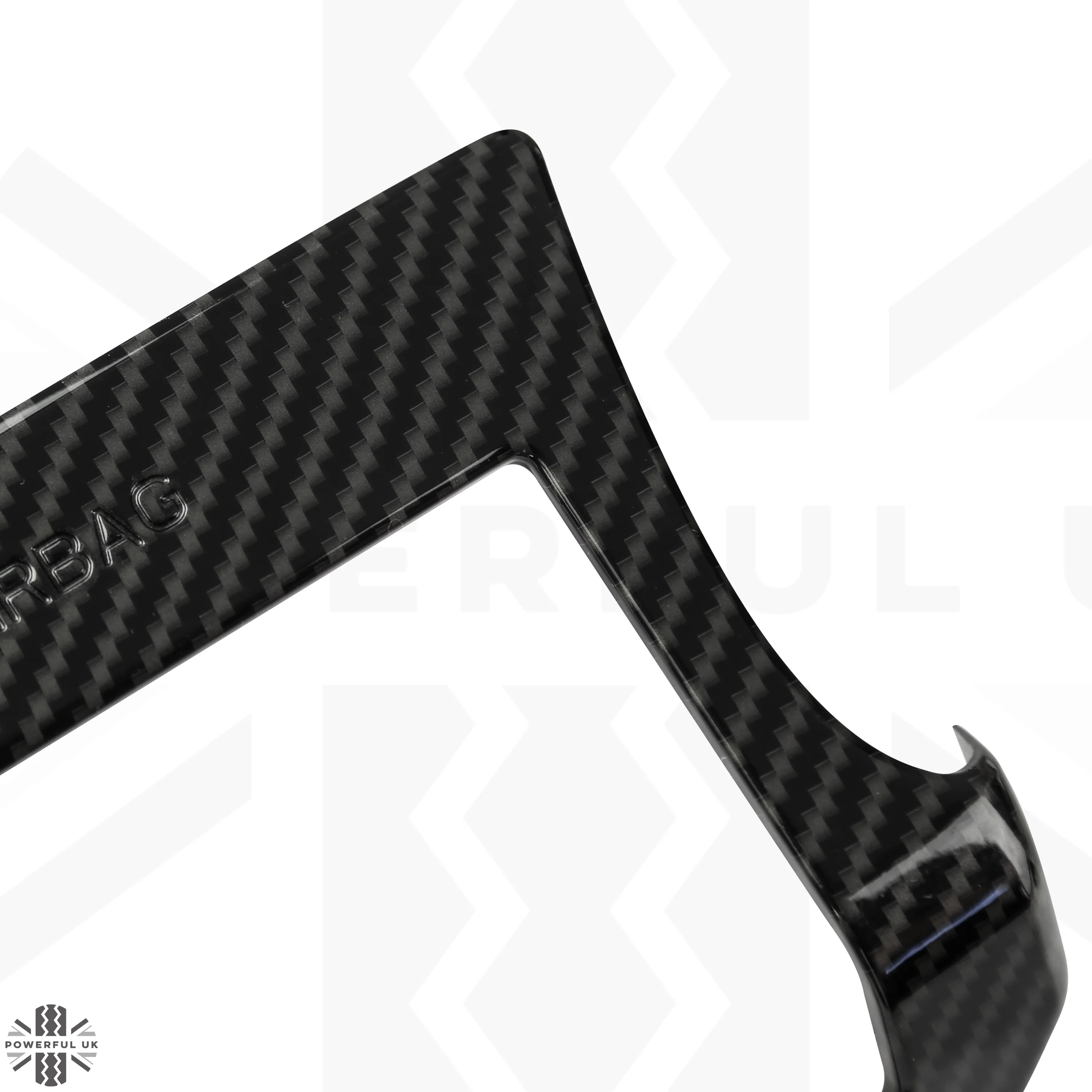 Dash End Air Vent Covers - Carbon Fibre Effect - for Land Rover Defender L663 - LHD - Image 5
