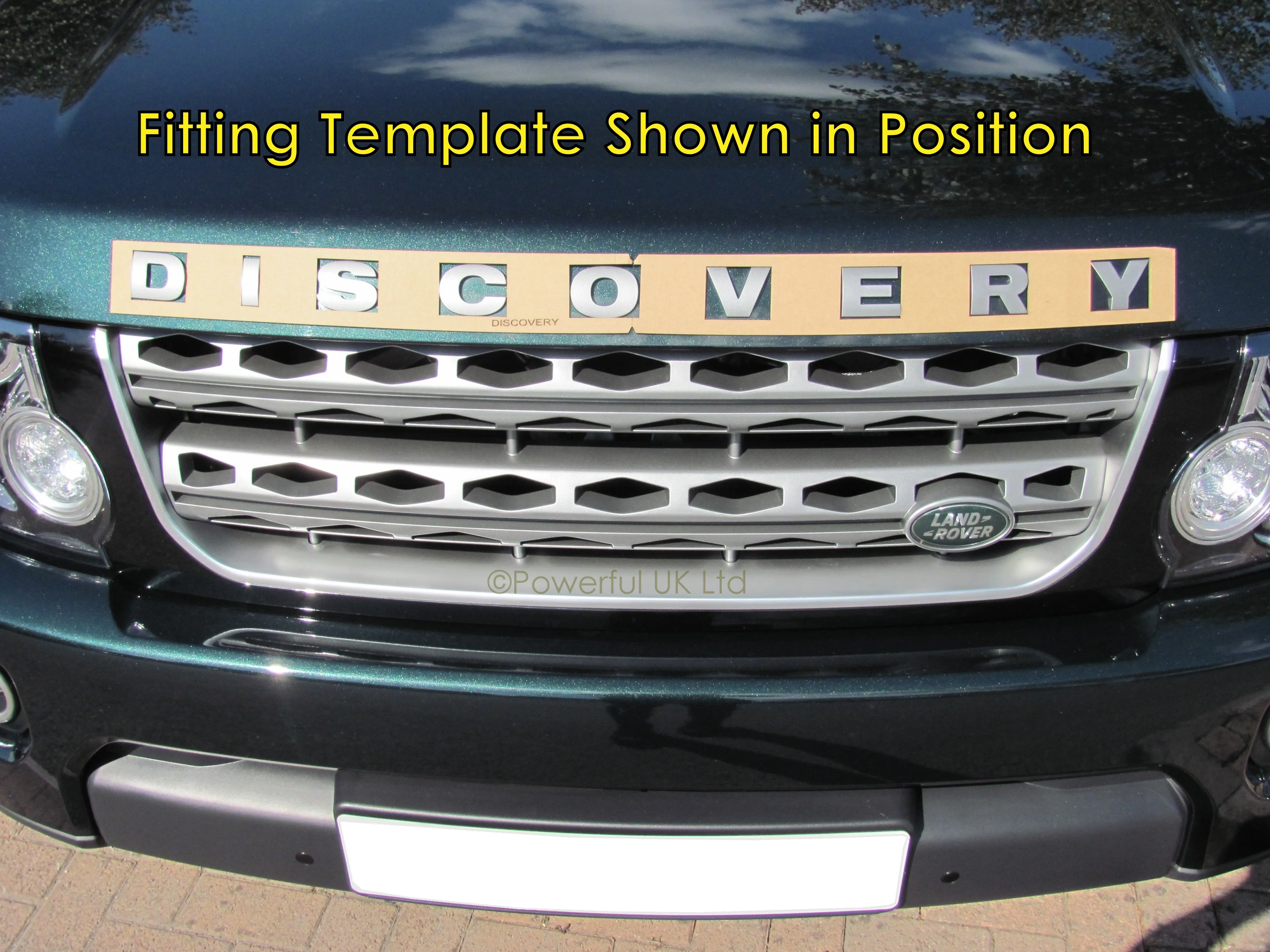 DISCOVERY Front Lettering Template for Land Rover Discovery 3/4 - Image 4