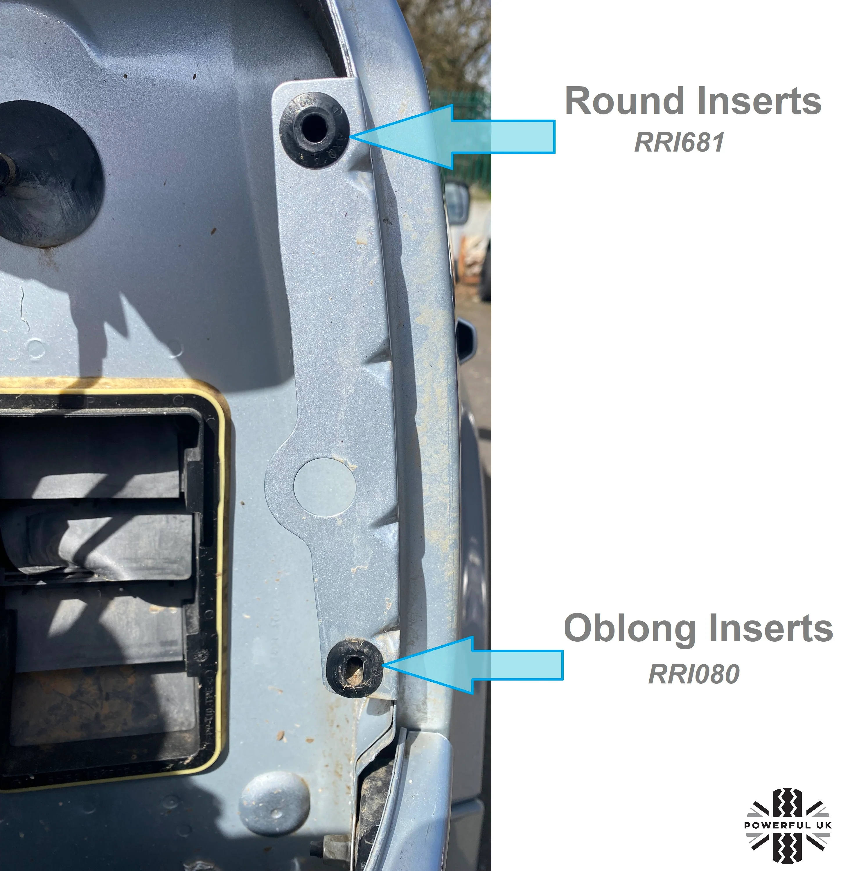 Docking Insert Mounts for Freelander 2 Rear Lights - Pair (Top) - Image 4