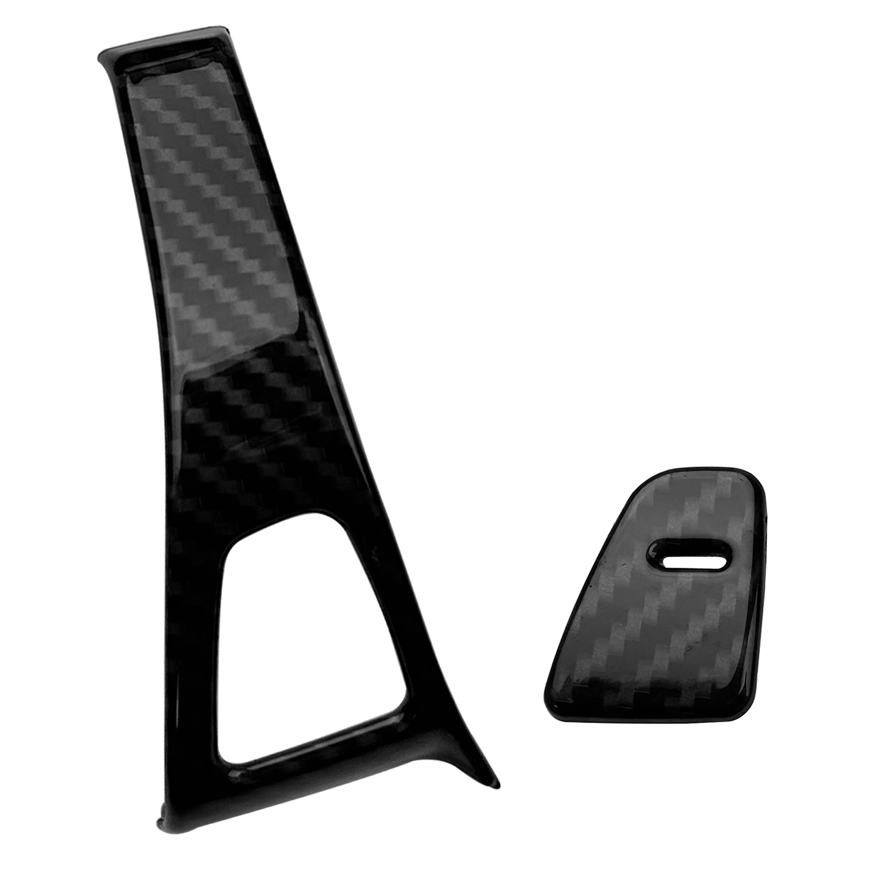 Door Button Surrounds Trim in Carbon Fibre for Tesla Model 3 - Image 5