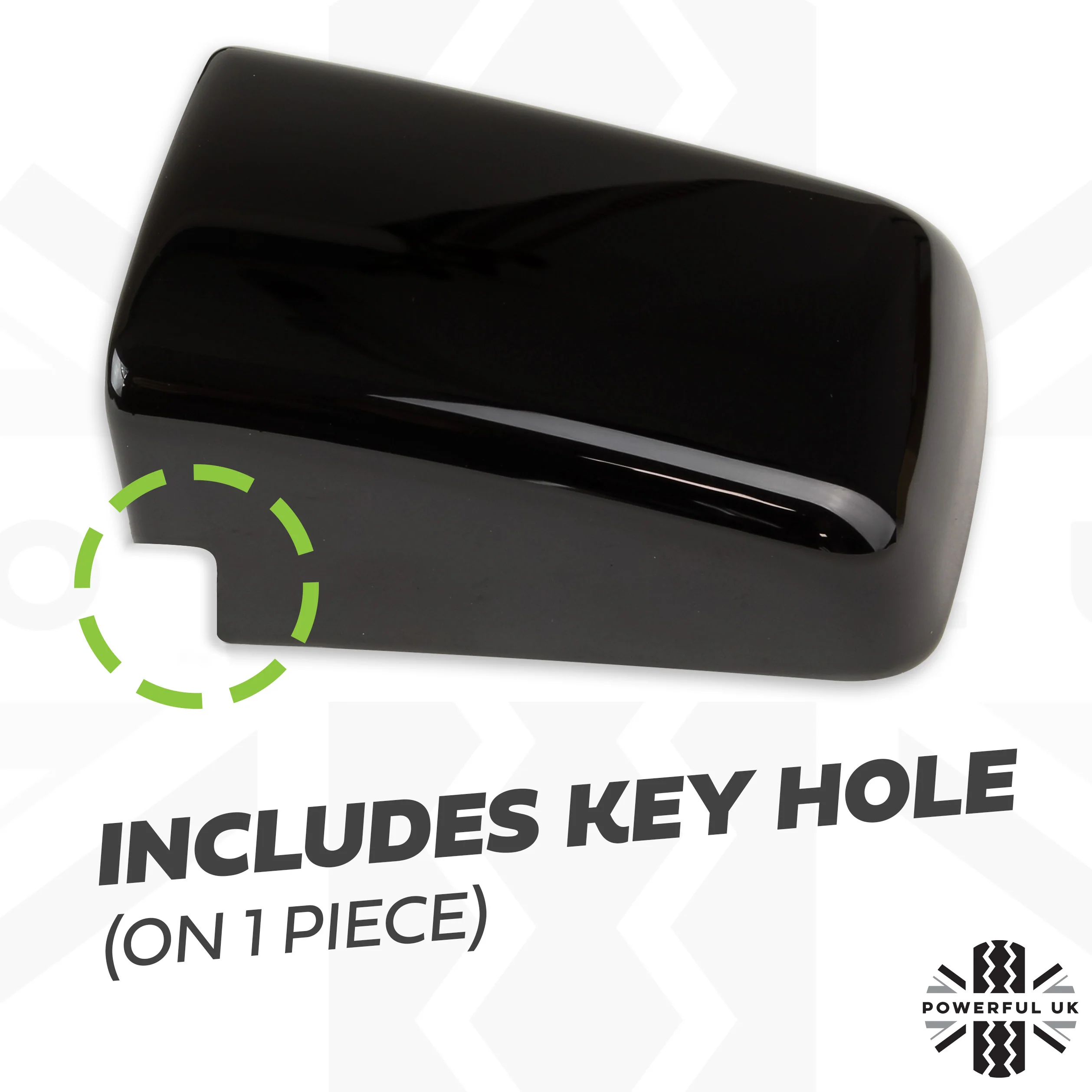 Door Handle Covers for Land Rover Discovery 3 fitted with 1 pc Handles - Gloss Black - Image 5