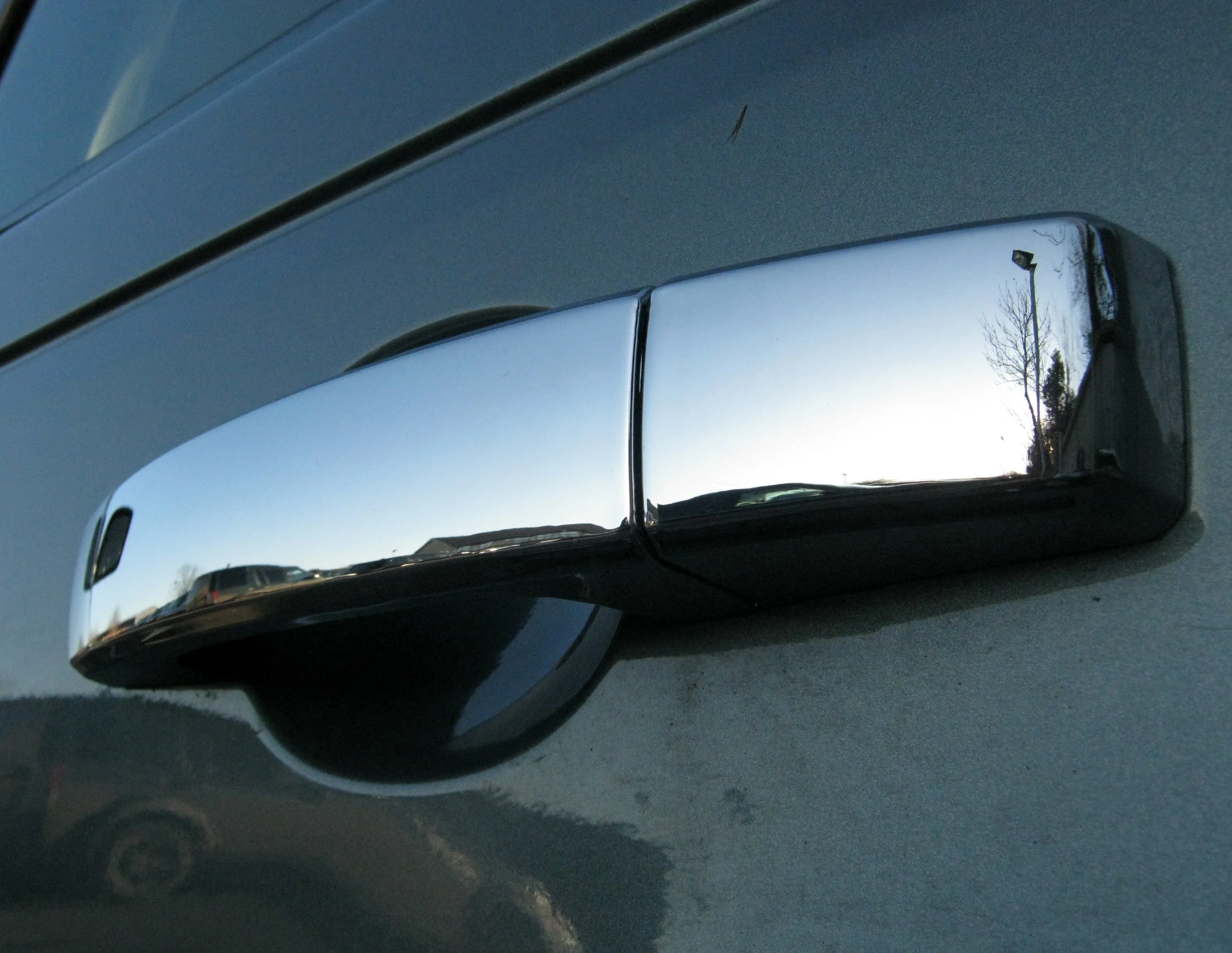 Door Handle covers for Land Rover Freelander 2 fitted with 2 pc Handle - Value Range - Chrome - Image 5