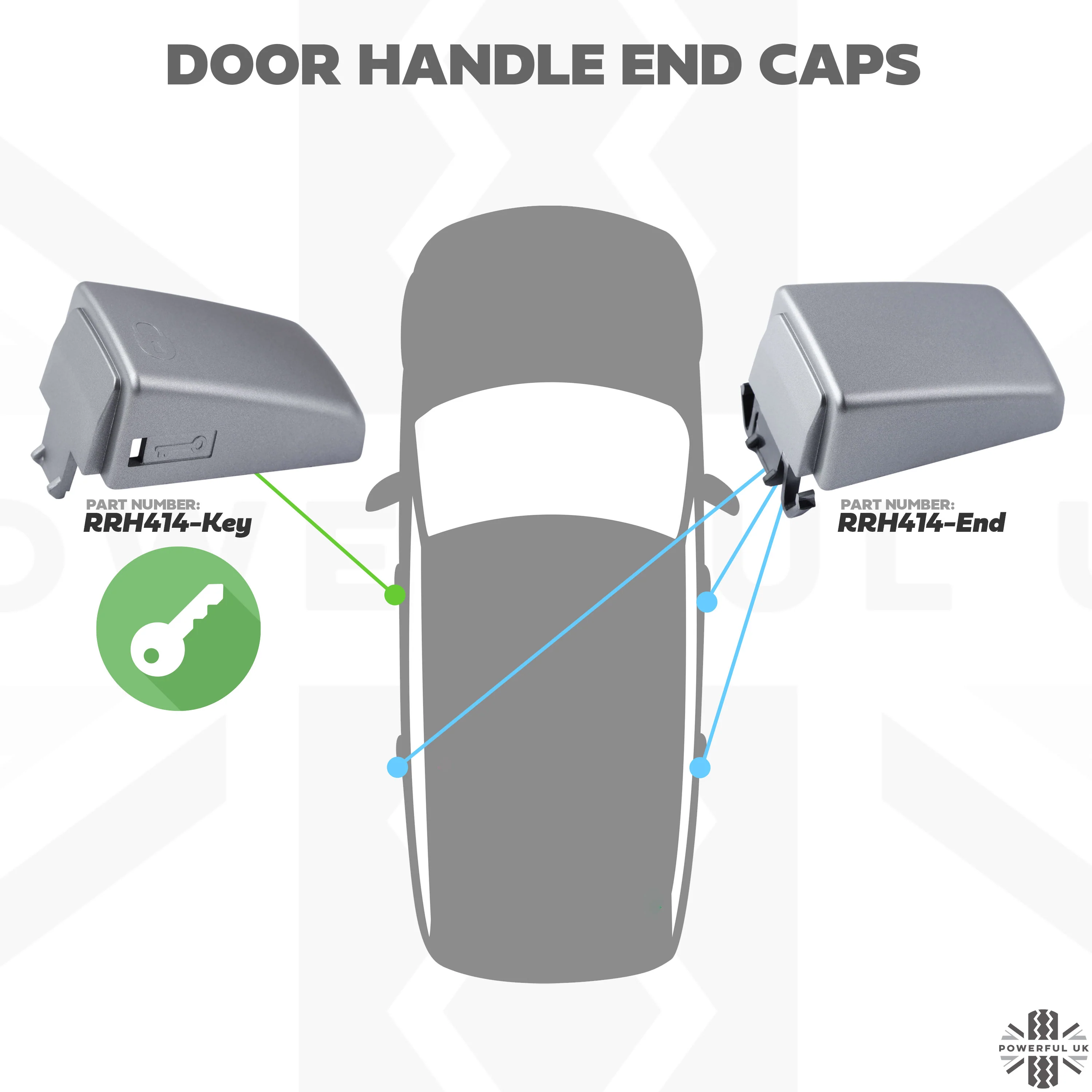 Door Handle END Piece for Range Rover Sport L320 - Image 2