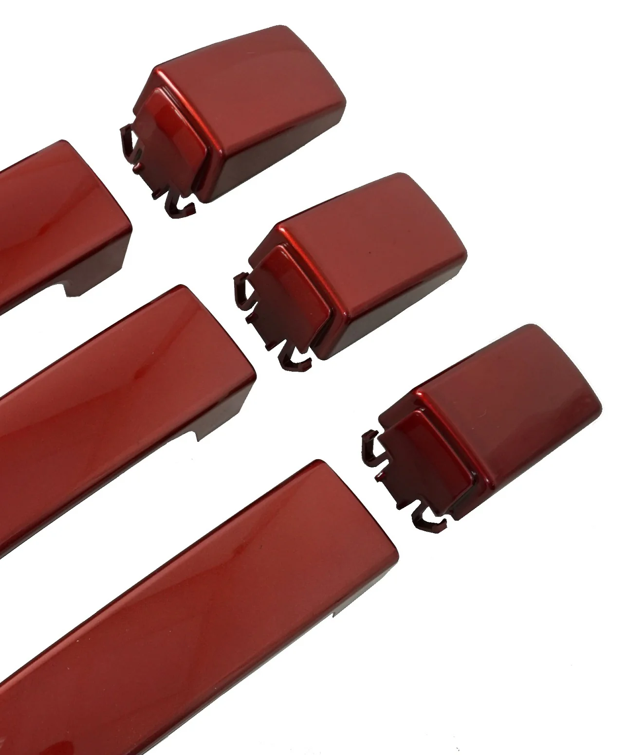 Door Handle "Skins" for Land Rover Discovery 3 fitted with 2 pc Handle - Rimini Red - Image 2