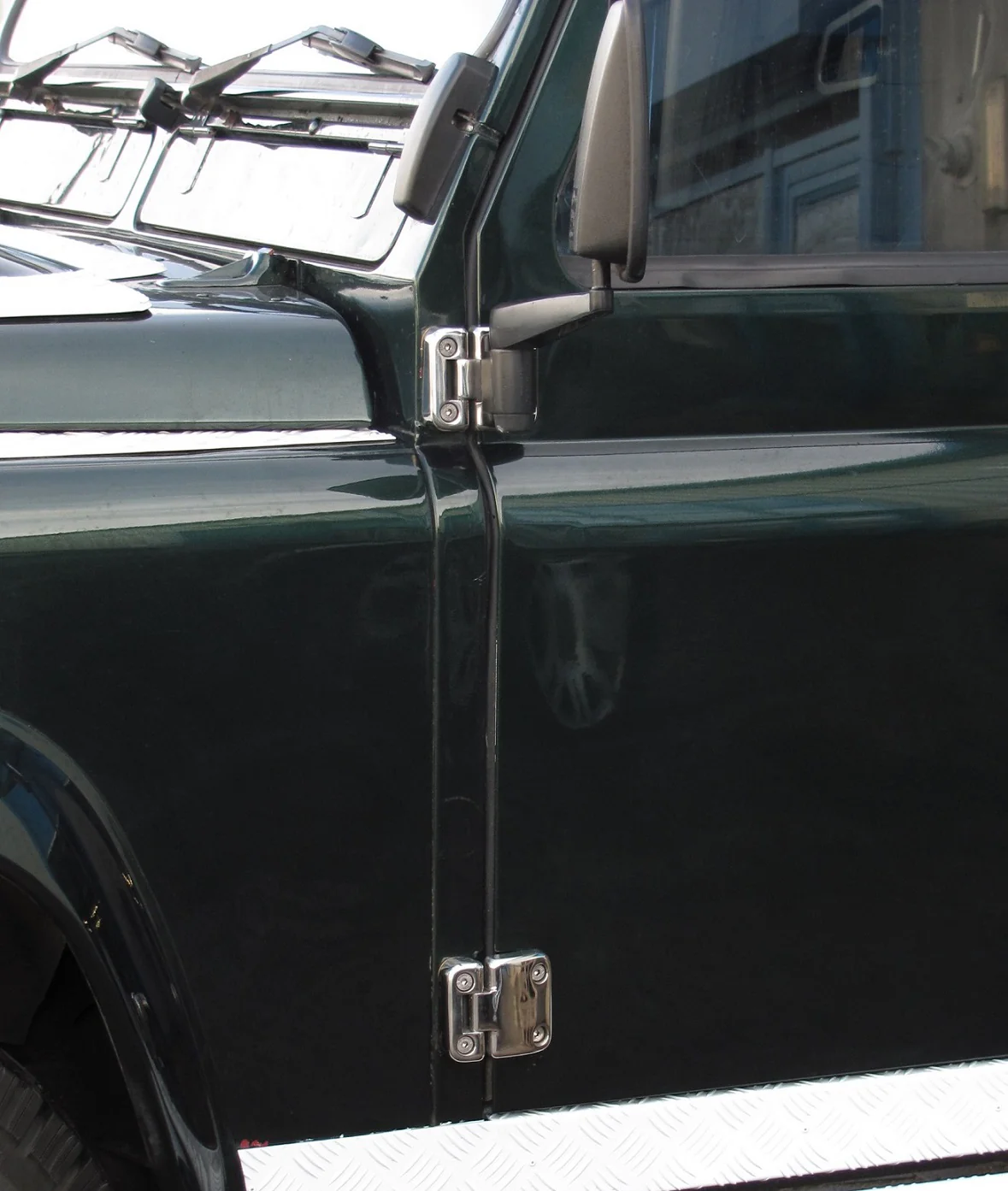 Door Hinge Kit - Polished Stainless Steel - 4 Door - for Land Rover Defender - Image 4