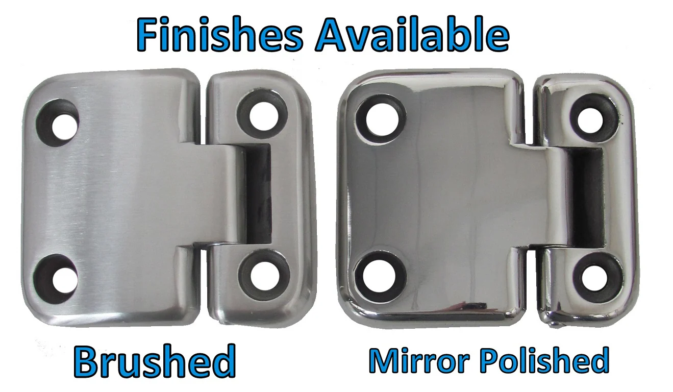 Door Hinge Kit - Polished Stainless Steel - 4 Door - for Land Rover Defender - Image 5