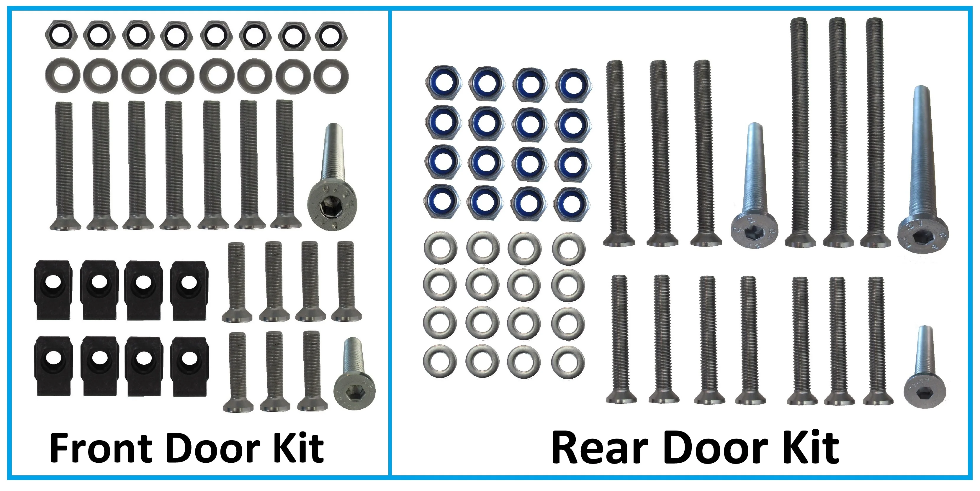 Door Hinge Kit - Polished Stainless Steel - 4 Door - for Land Rover Defender - Image 7