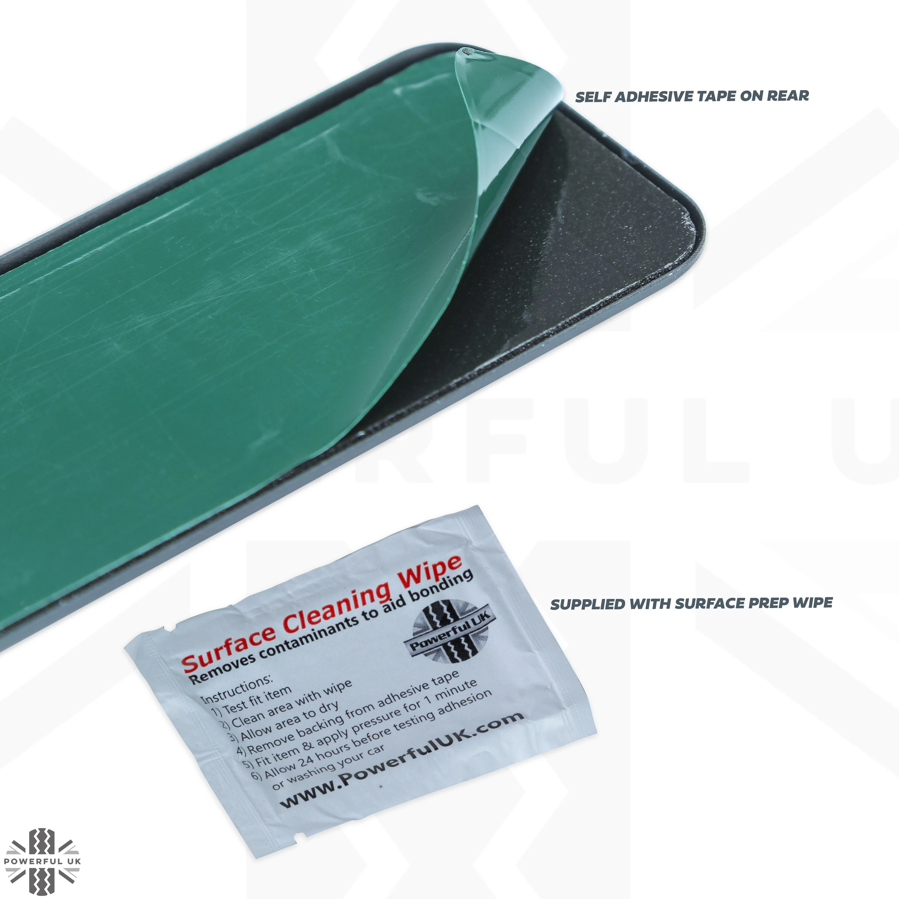 Door Scuff Plate Insert Set - Blue + 'Lets Go' for Range Rover Evoque - Image 6