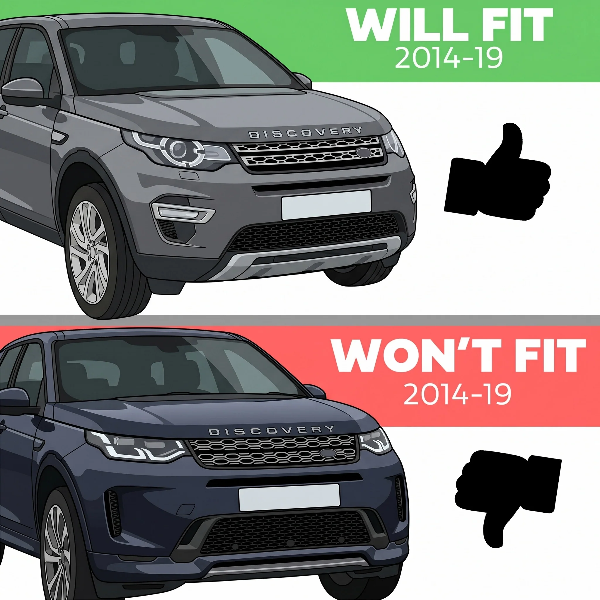 Door Scuff Plate Insert Set for Land Rover Discovery Sport (2015-20) - Black - Image 8