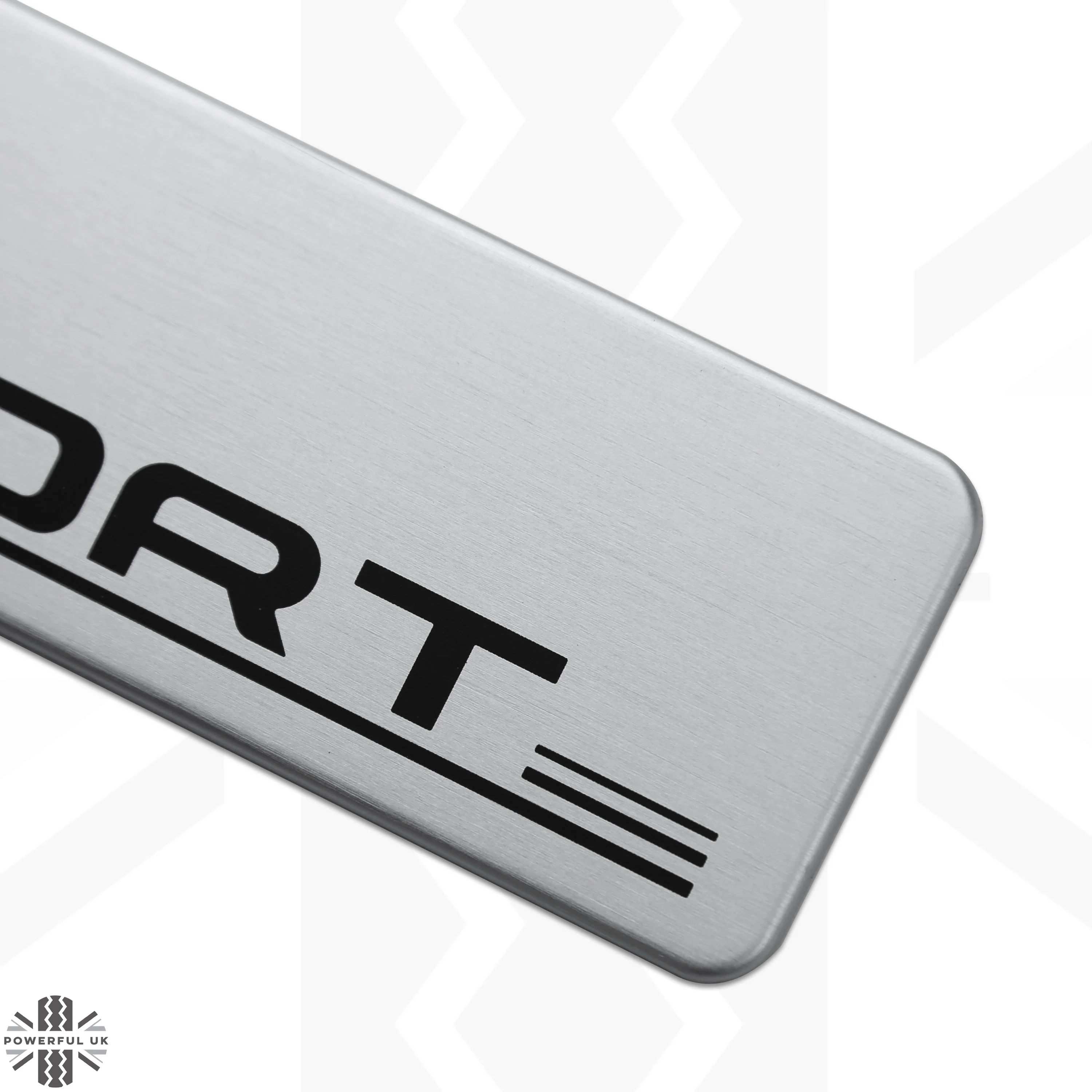 Door Scuff Plate Insert Set for Land Rover Discovery Sport (2015-20) - Silver - Image 3