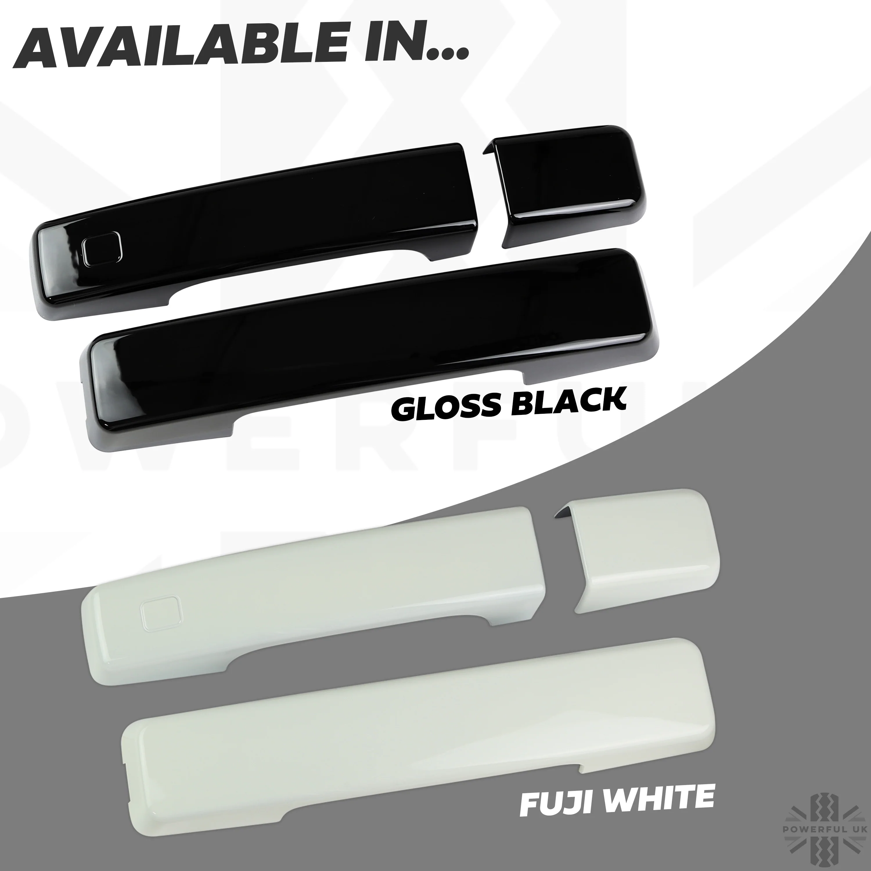 Door & Tailgate Handle Covers - Gloss Black - for Land Rover Defender L663 (90 model) - Image 10