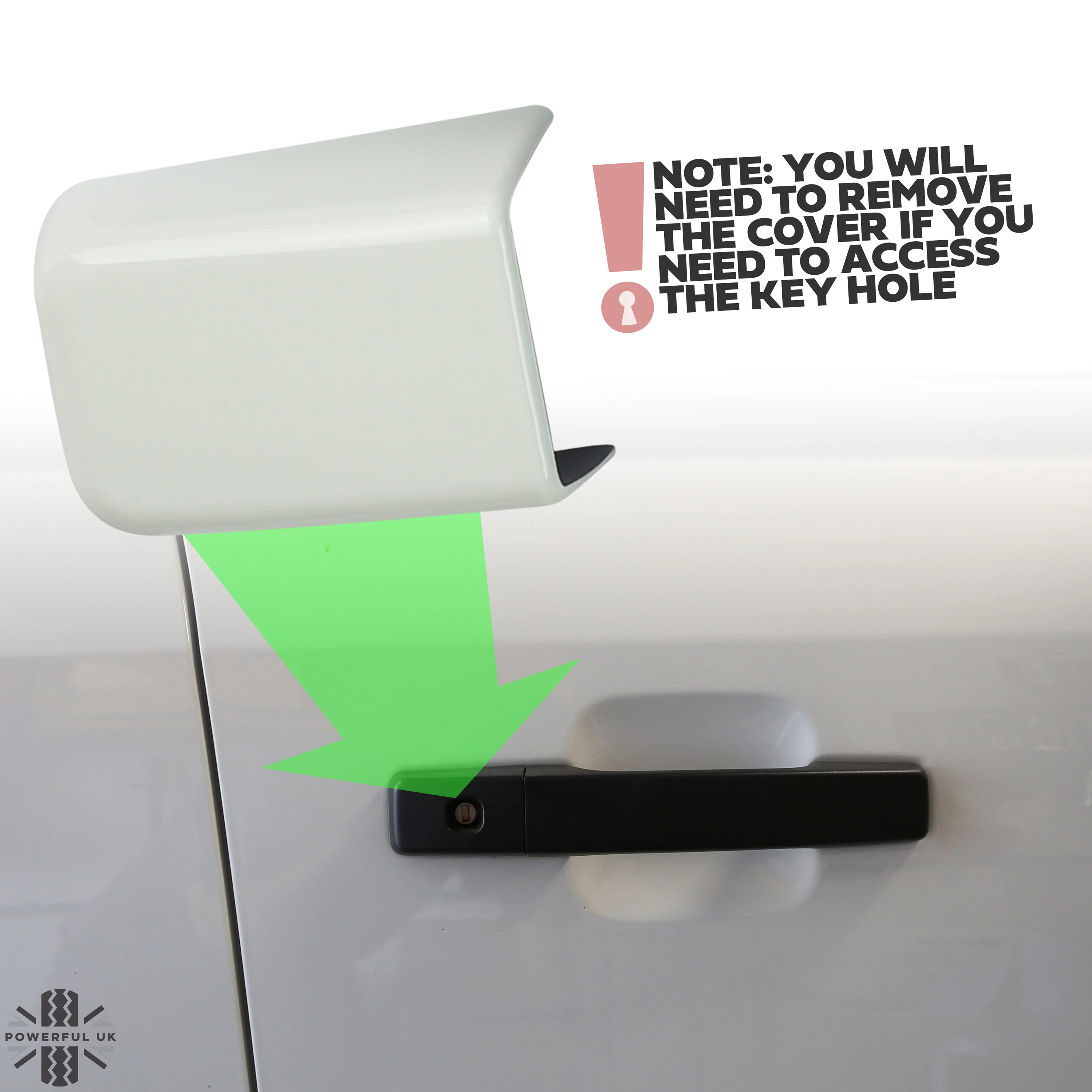 Door & Tailgate Handle Covers - Santorini Black - for Land Rover Defender L663 (90 model) - Image 9