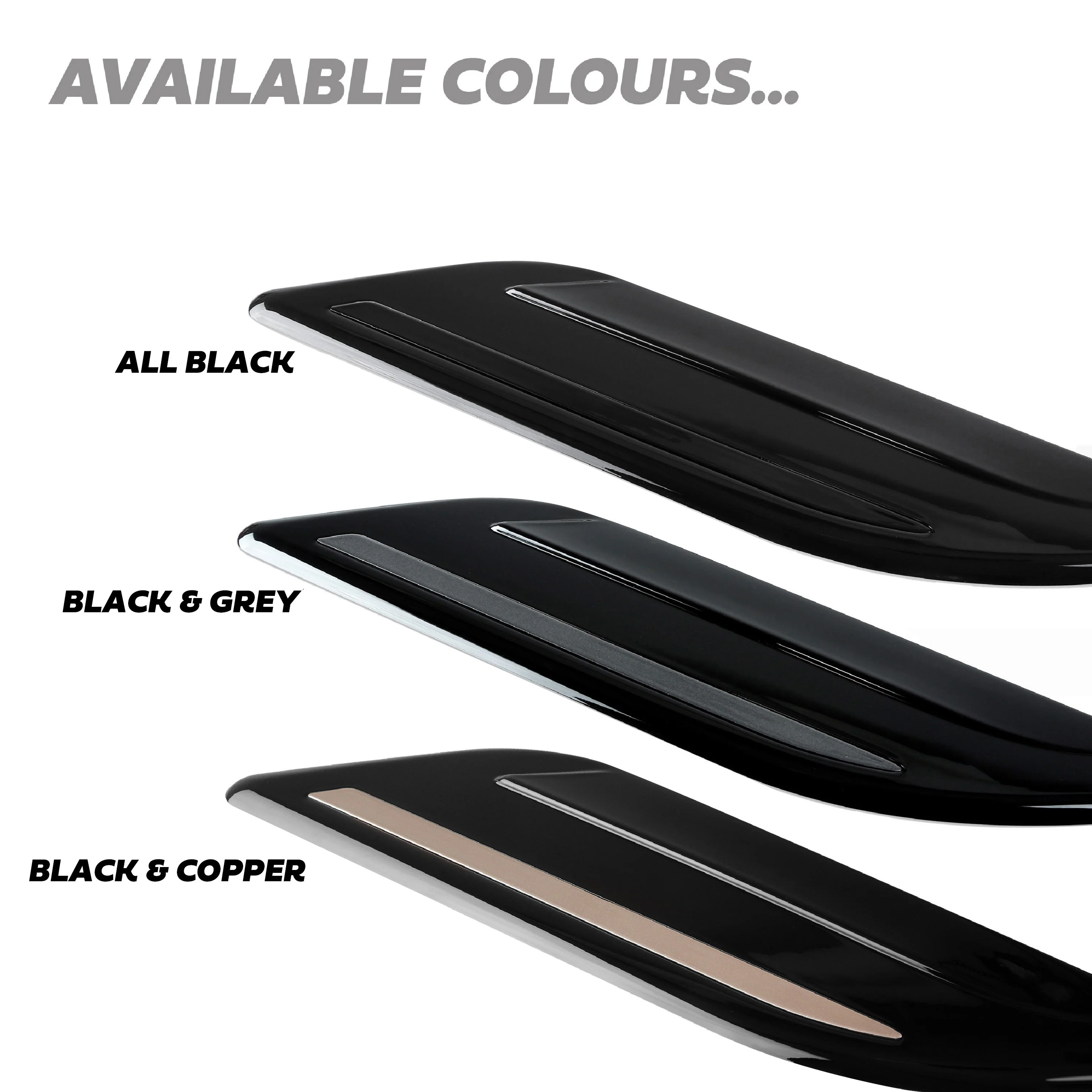 Dummy Bonnet Vents 'Black & Grey' for Range Rover Velar - Image 8