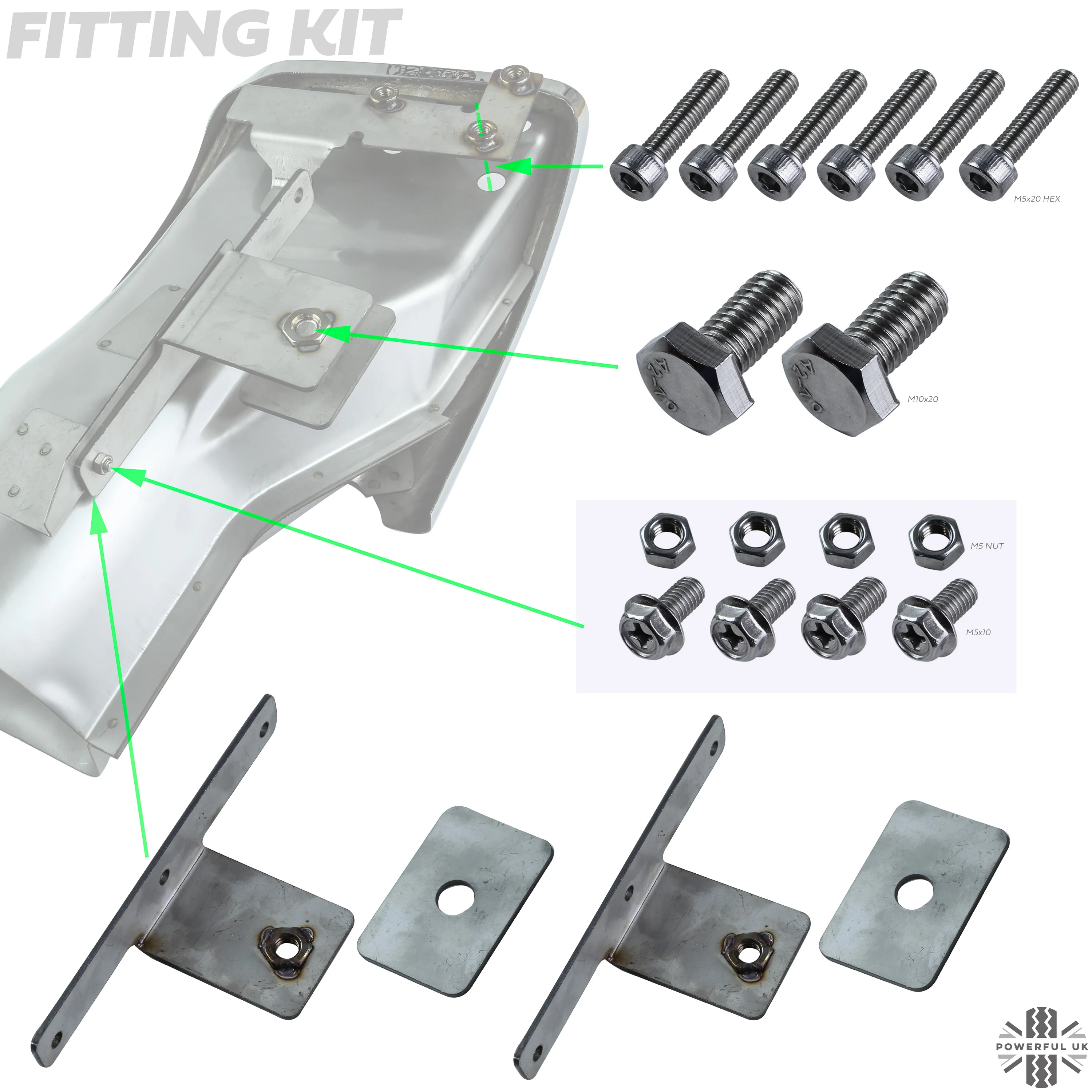 Exhaust Tailpipes Kit for Range Rover L322 "Exterior Design Pack" Rear Bumper - Image 7