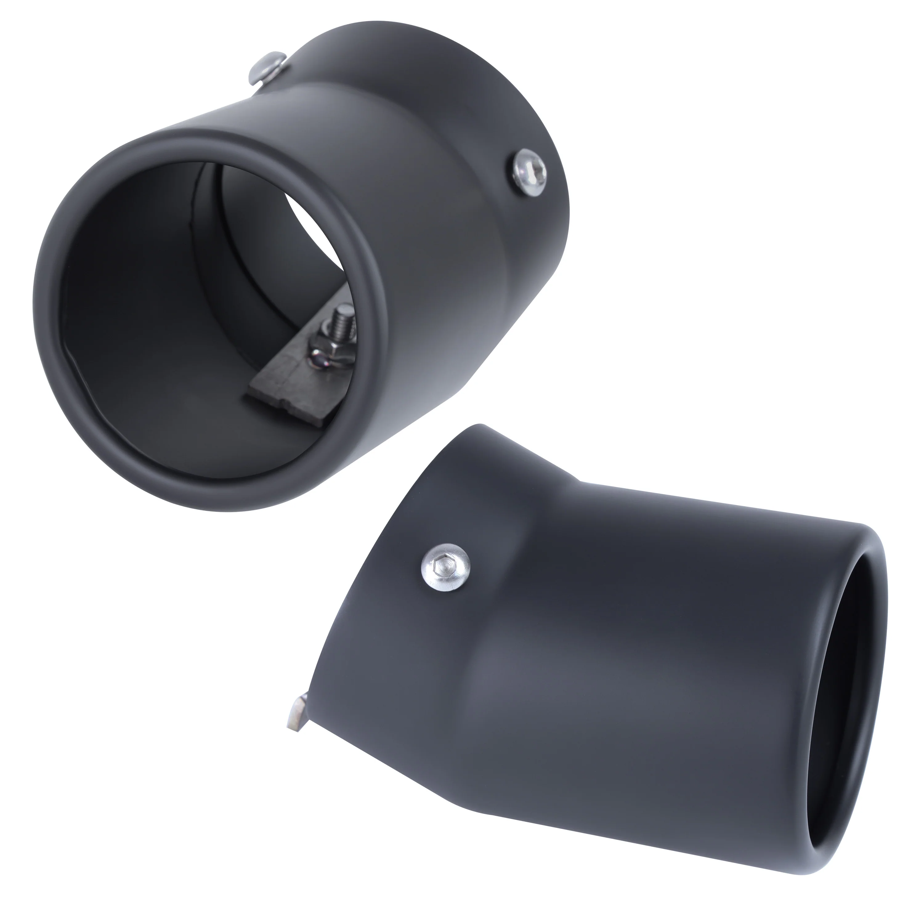Exhaust Tips for Land Rover Defender L663 (for 65mm exhaust) - Cerakote Glacier Black - Image 2