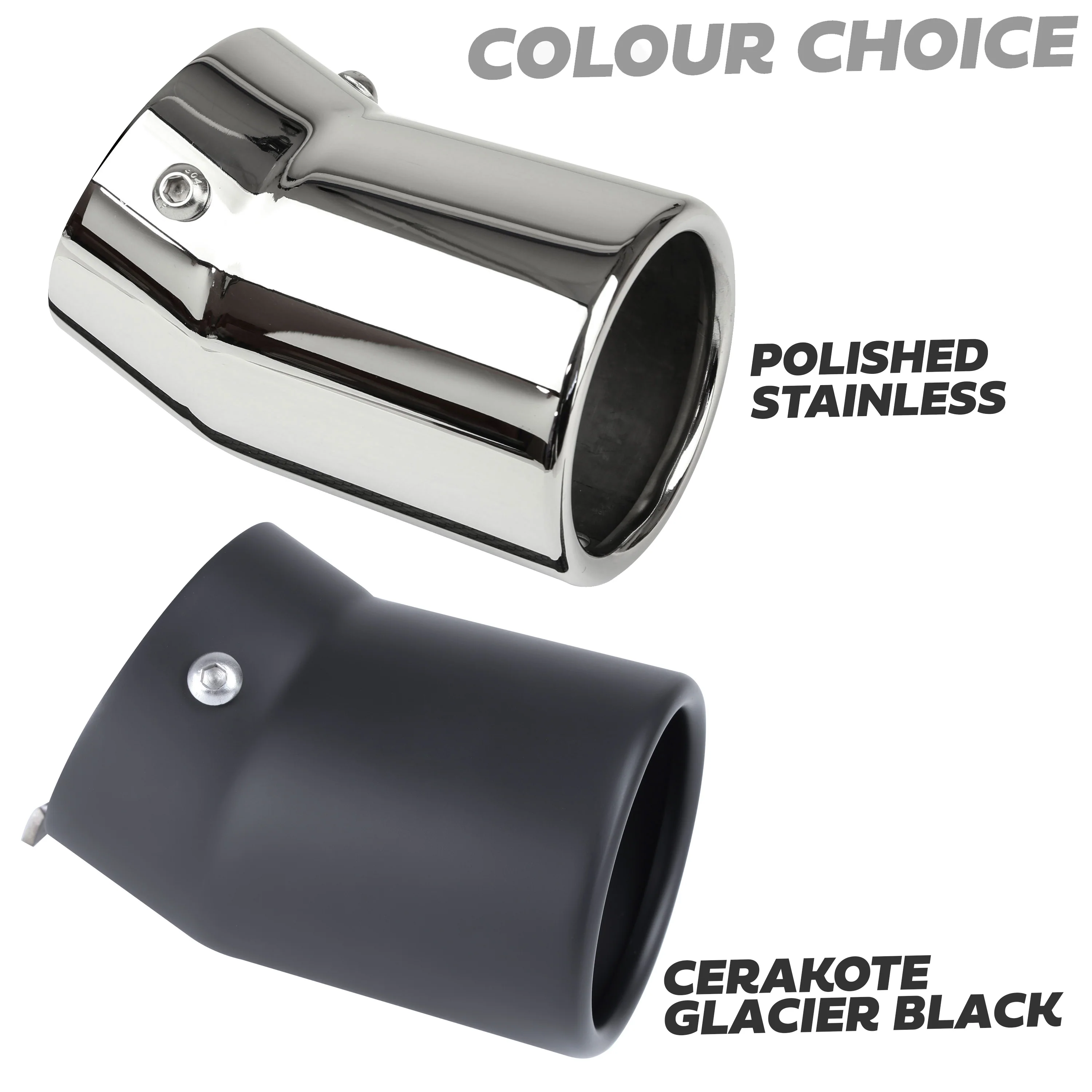 Exhaust Tips for Land Rover Defender L663 (for 65mm exhaust) - Cerakote Glacier Black - Image 8