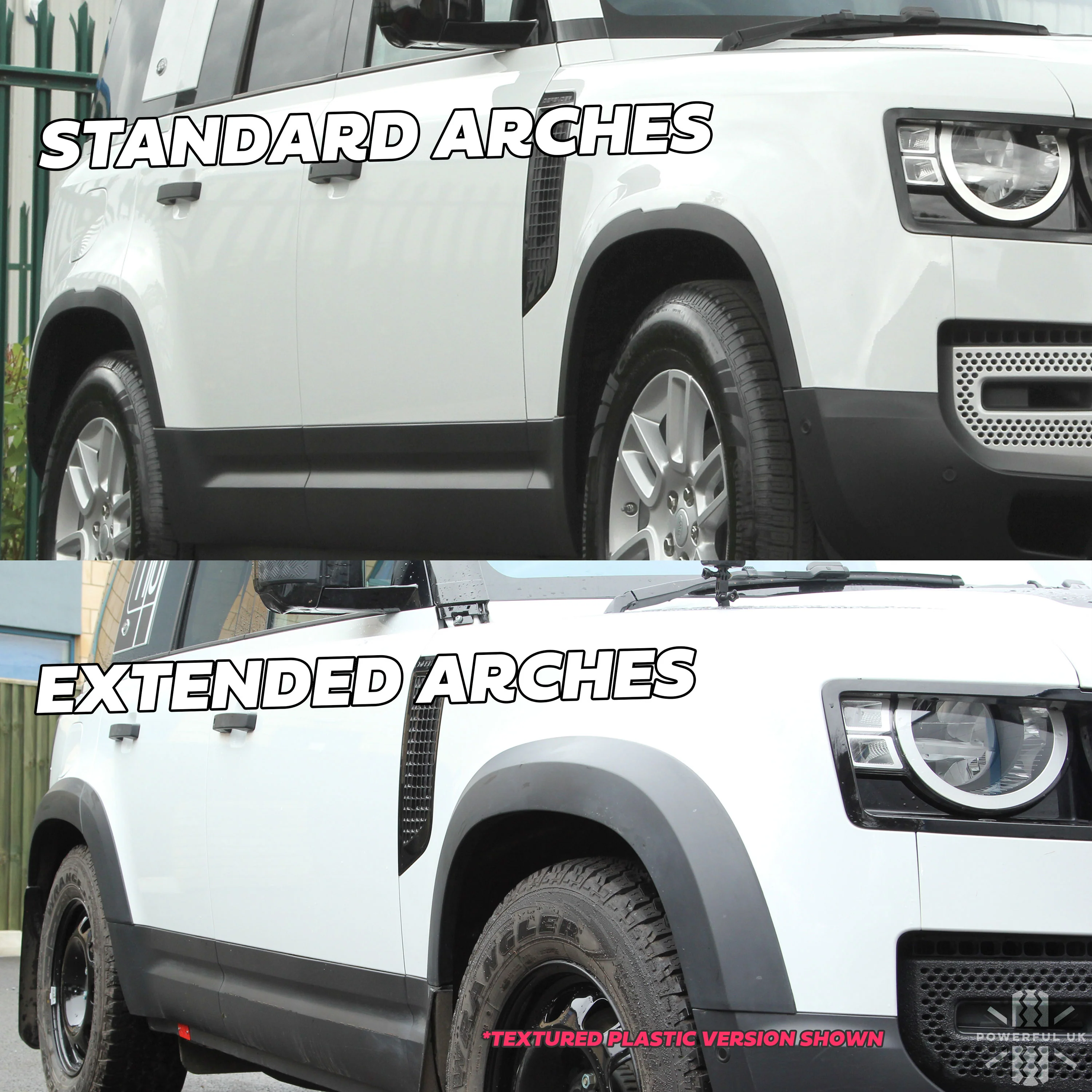 Extended Wheel Arch Set in Gloss Black for Land Rover Defender L663 (110 model) - Image 9