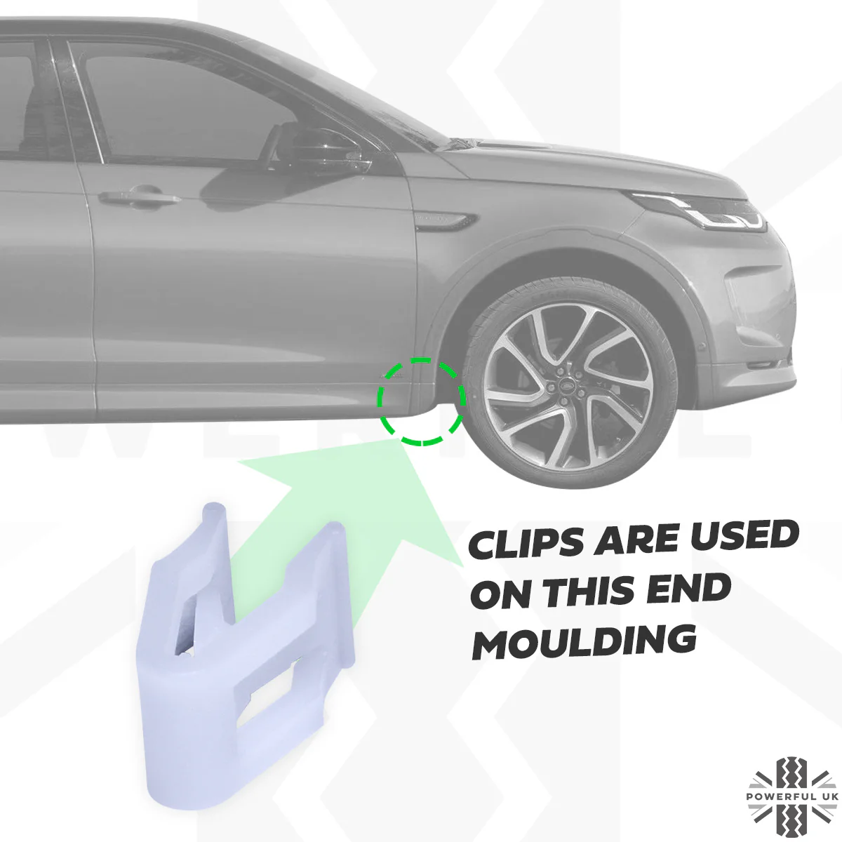 Exterior Trim Clips for Land Rover Discovery Sport - 5pc - Image 3