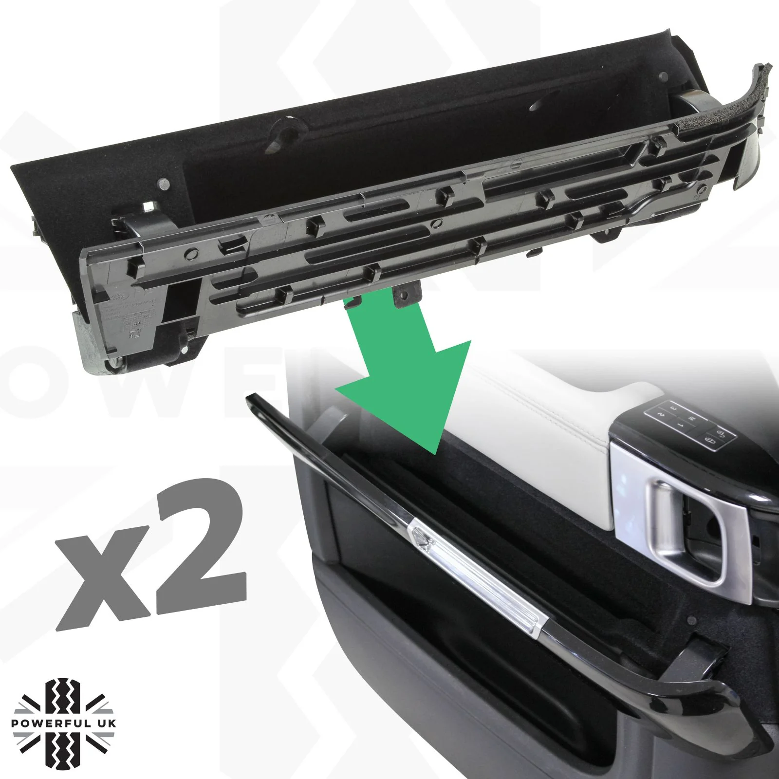 Flip-Down Front Door Pocket Upgrade Kit (Left & Right) for Range Rover L494 - Image 8