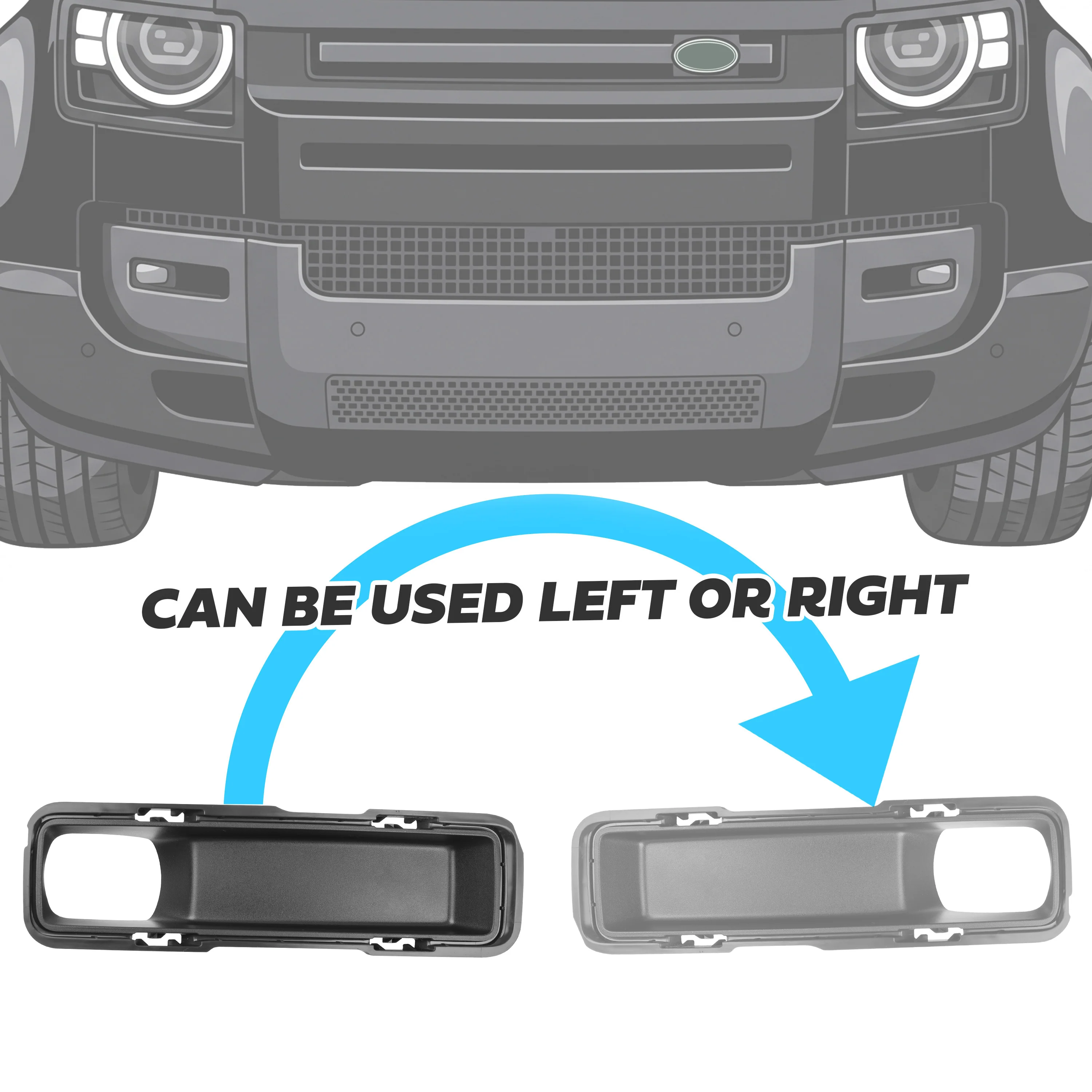 Fog Bezel Insert 'Fog Hole Only' for Land Rover Defender L663 2026 - Genuine(New) - Image 2