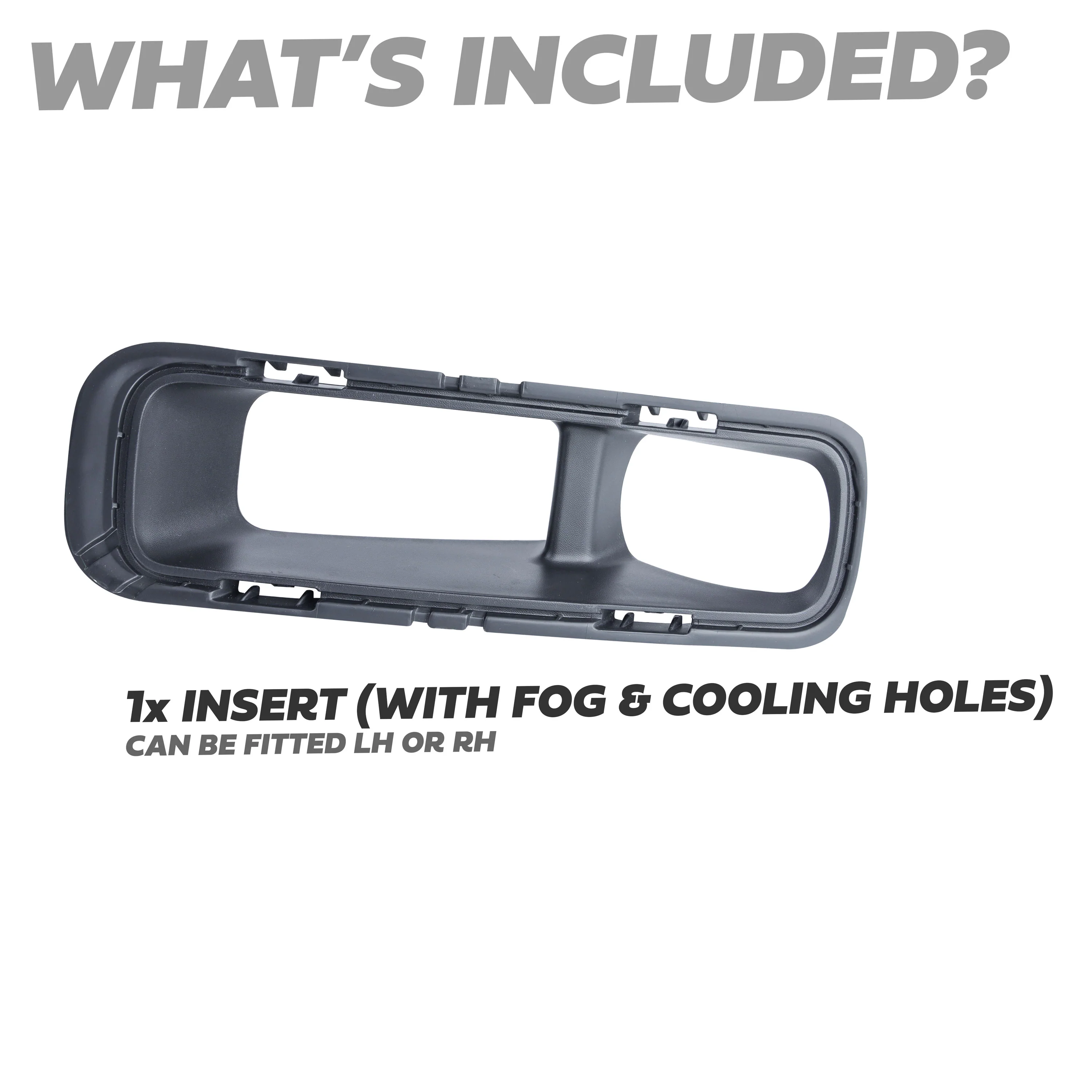 Fog Bezel Insert 'with Fog + Cooling Holes' for Land Rover Defender L663 - Aftermarket - Image 5