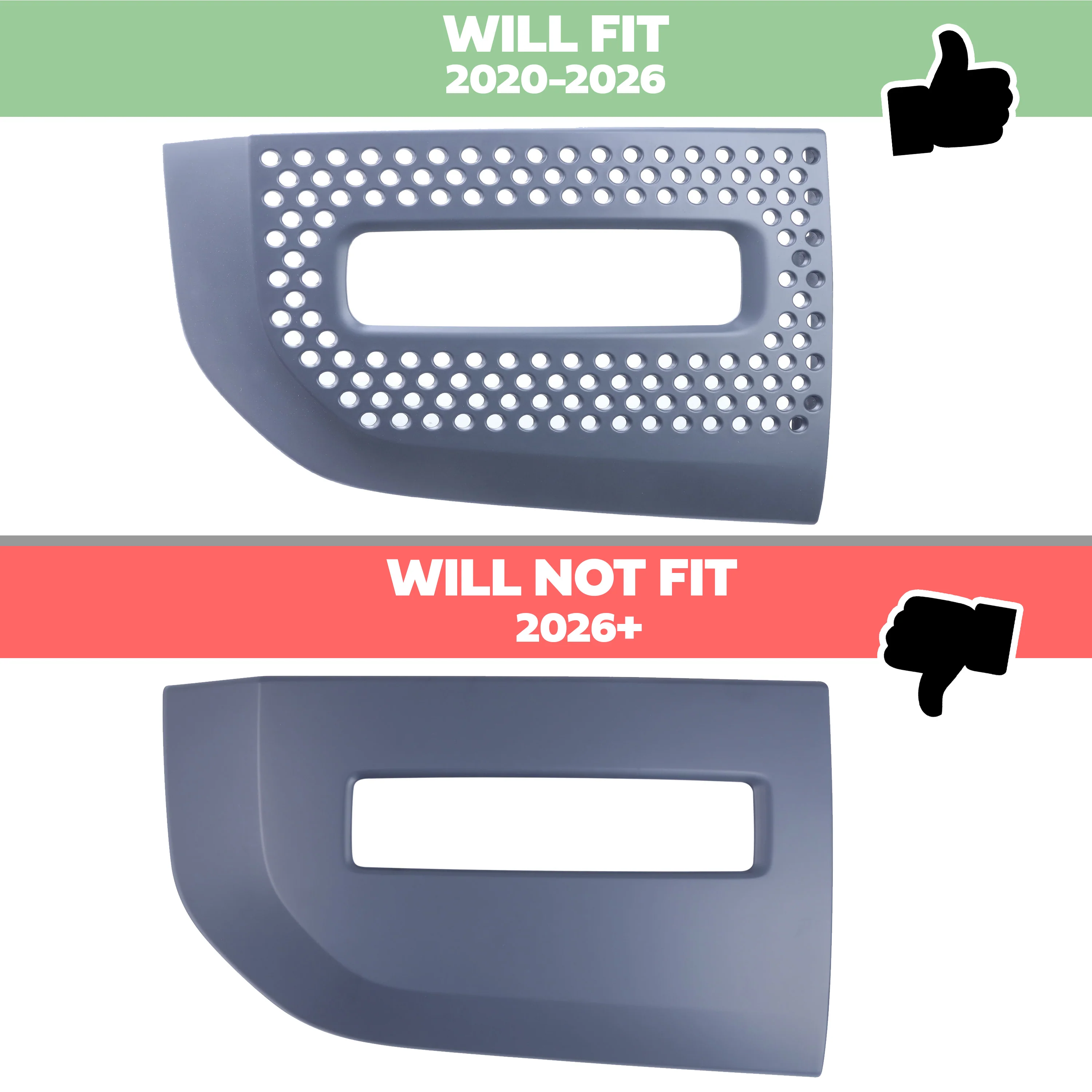 Fog Bezel Insert 'with Fog + Cooling Holes' for Land Rover Defender L663 - Aftermarket - Image 9
