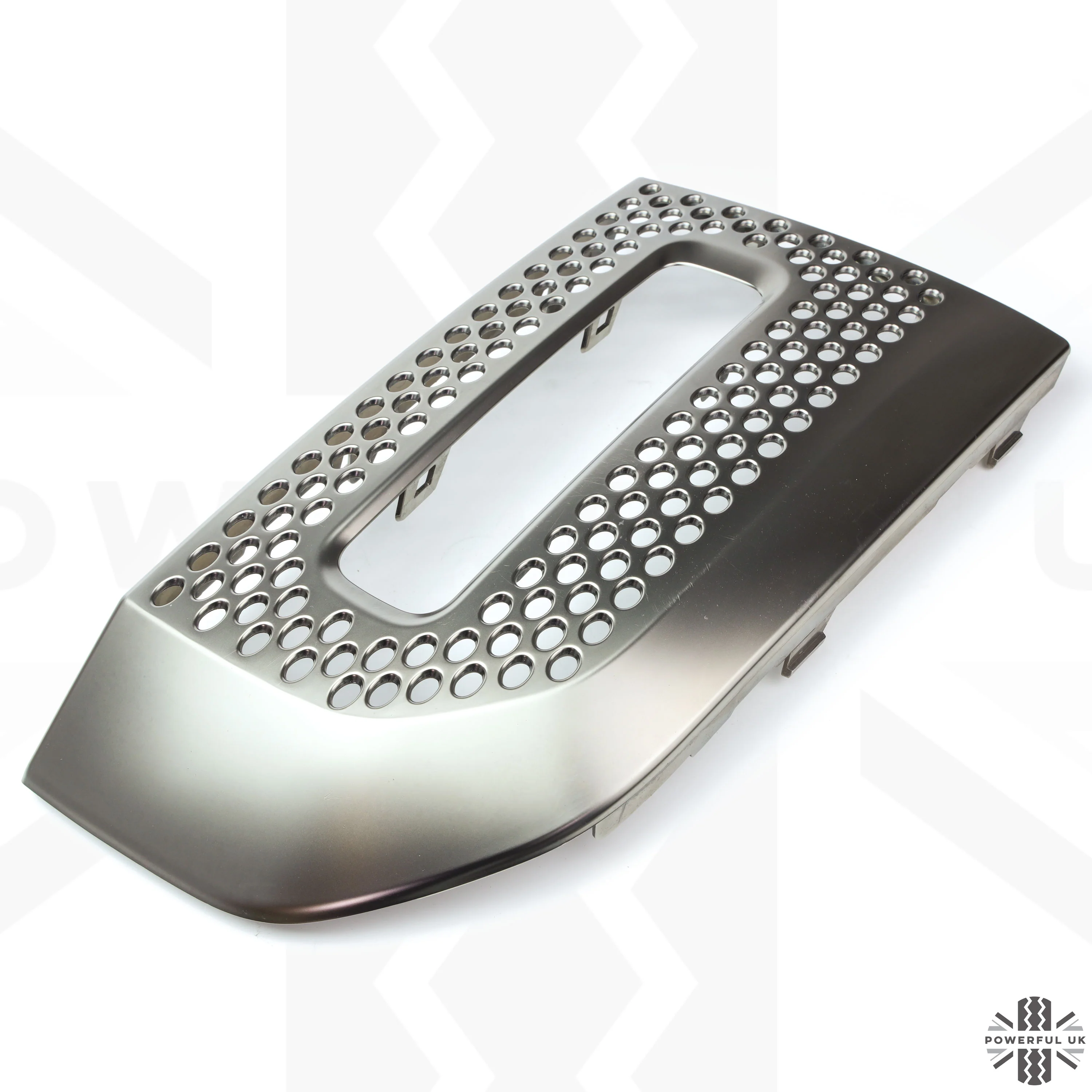 Fog Lamp Surround Grille for Land Rover Defender L663 - TAKE OFF - Starlight Satin Chrome - PAIR - Image 4