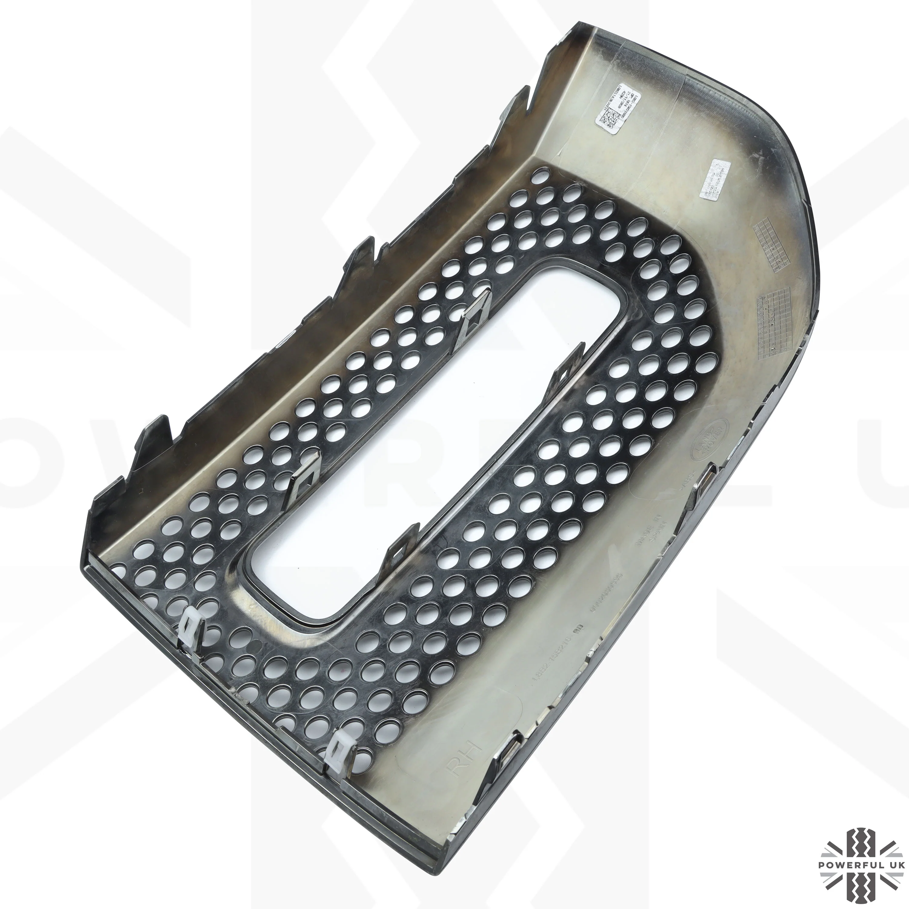 Fog Lamp Surround Grille for Land Rover Defender L663 - TAKE OFF - Starlight Satin Chrome - PAIR - Image 5