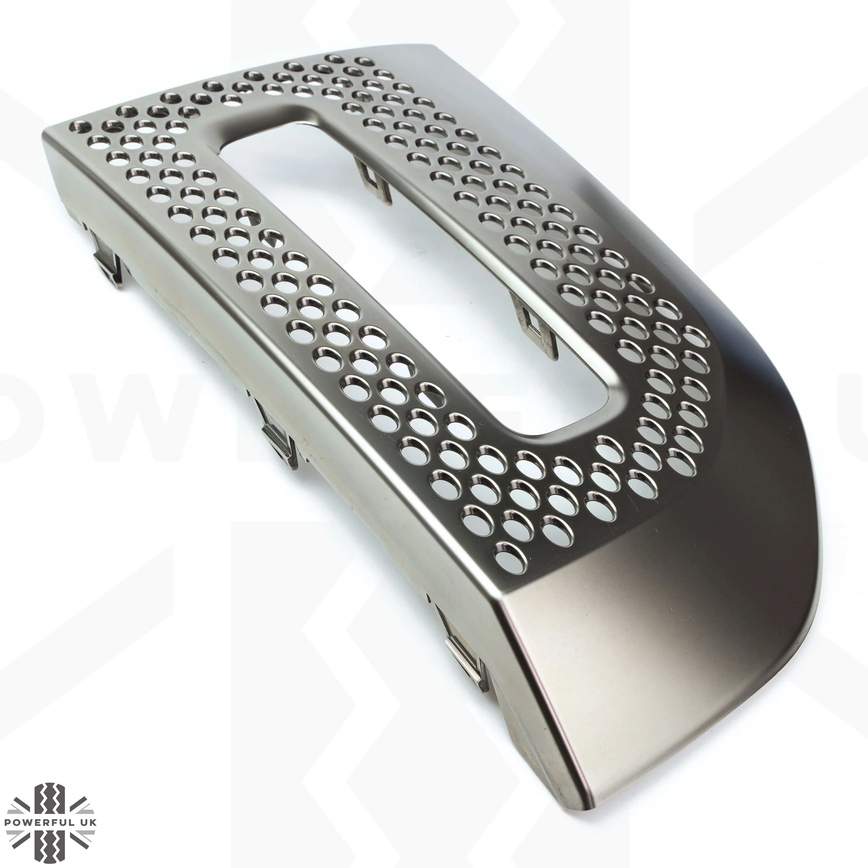 Fog Lamp Surround Grille for Land Rover Defender L663 - TAKE OFF - Starlight Satin Chrome - PAIR - Image 6