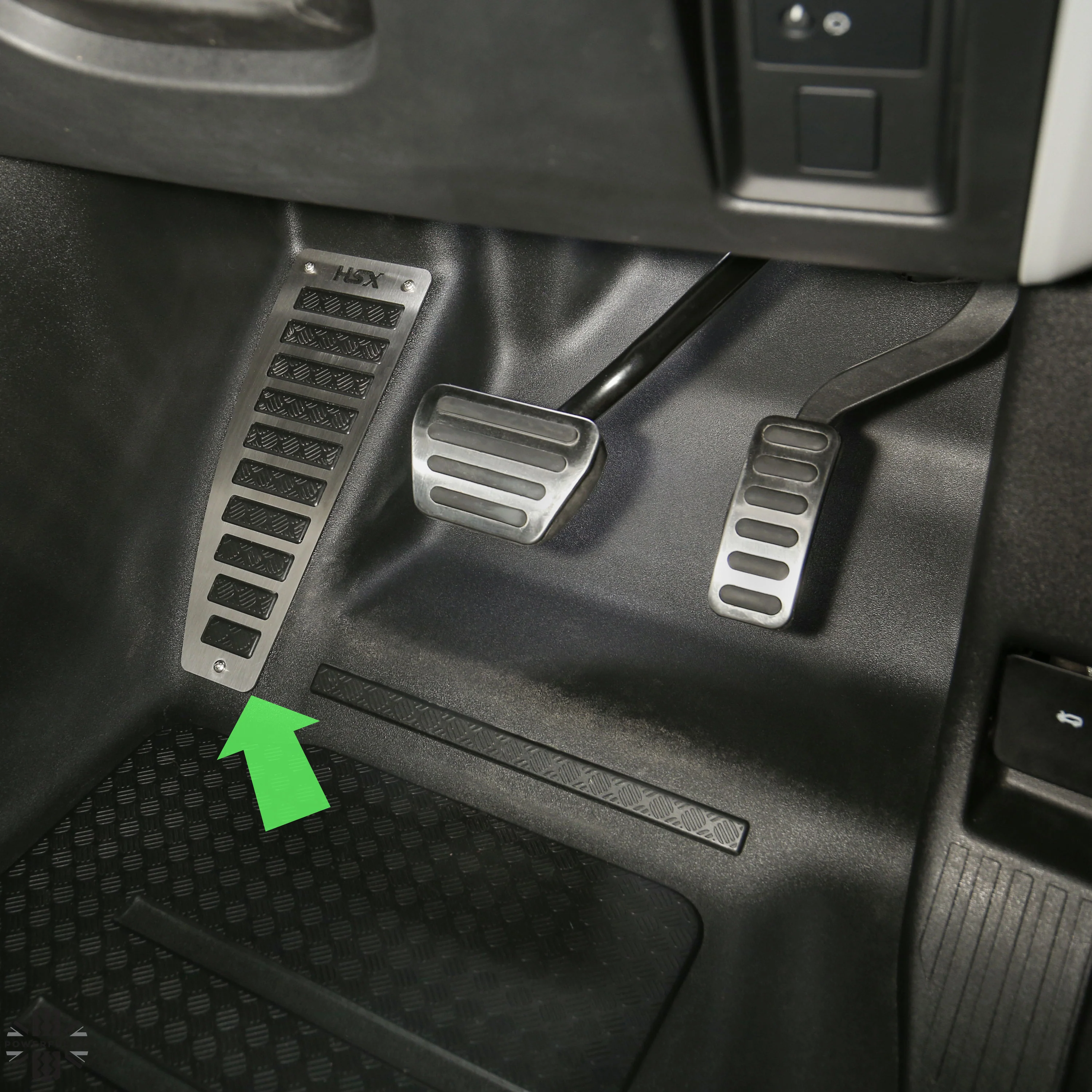 Footrest Plate in Brushed Stainless Steel for Land Rover Defender L663 - RHD - Image 4