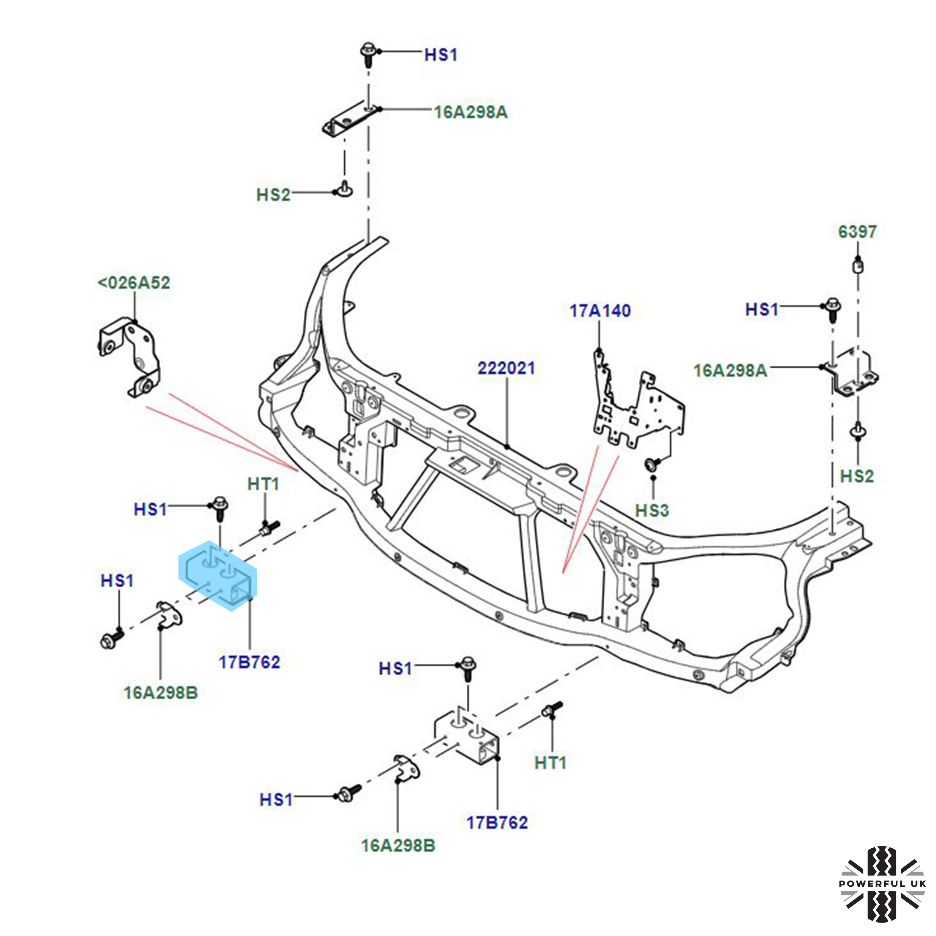 Front Bumper Crash Impact Metal Bracket for Range Rover Sport L494 - Right - Image 6