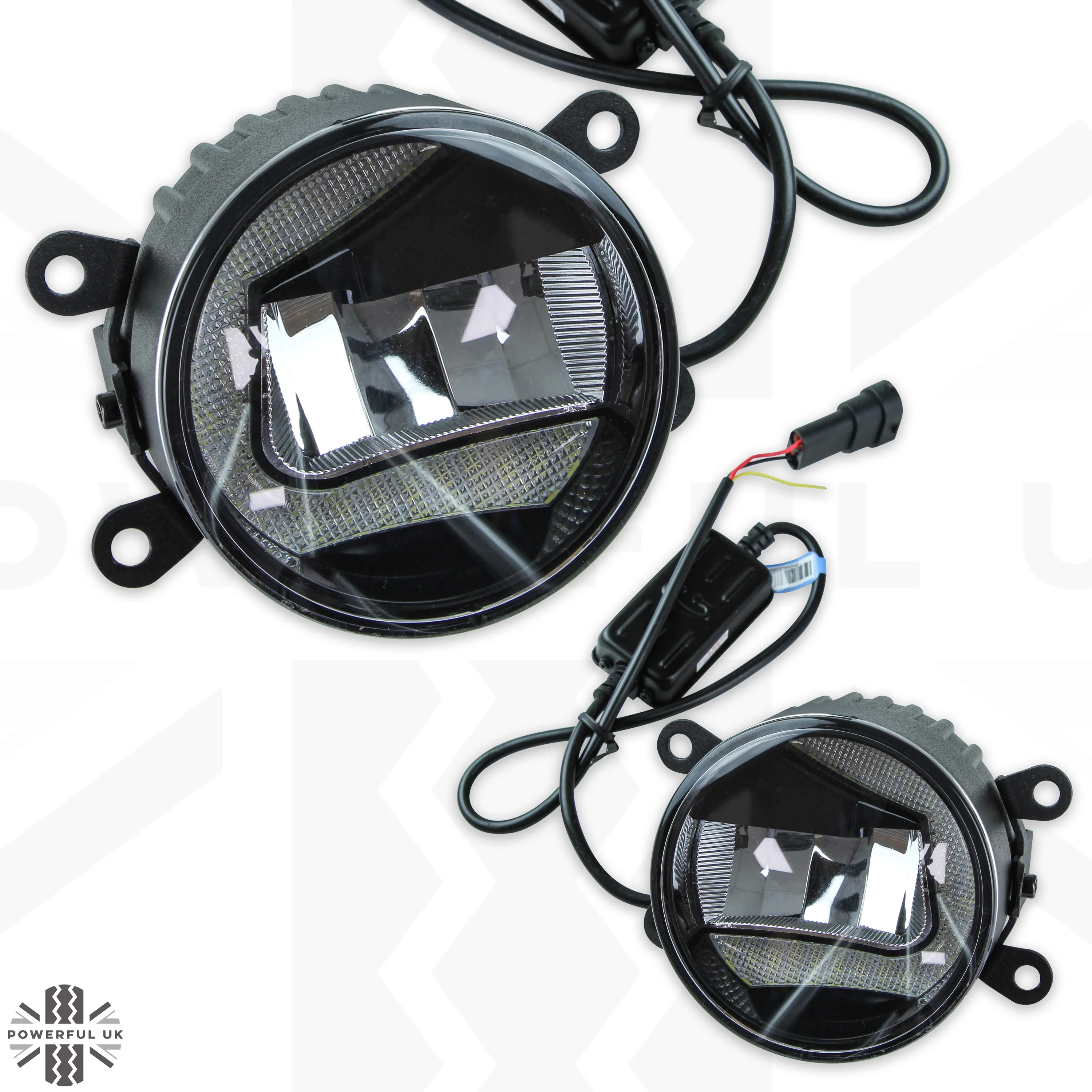 Front Bumper fog & DRL 2 in 1 LED lamps for Land Rover Discovery 4 - Image 5