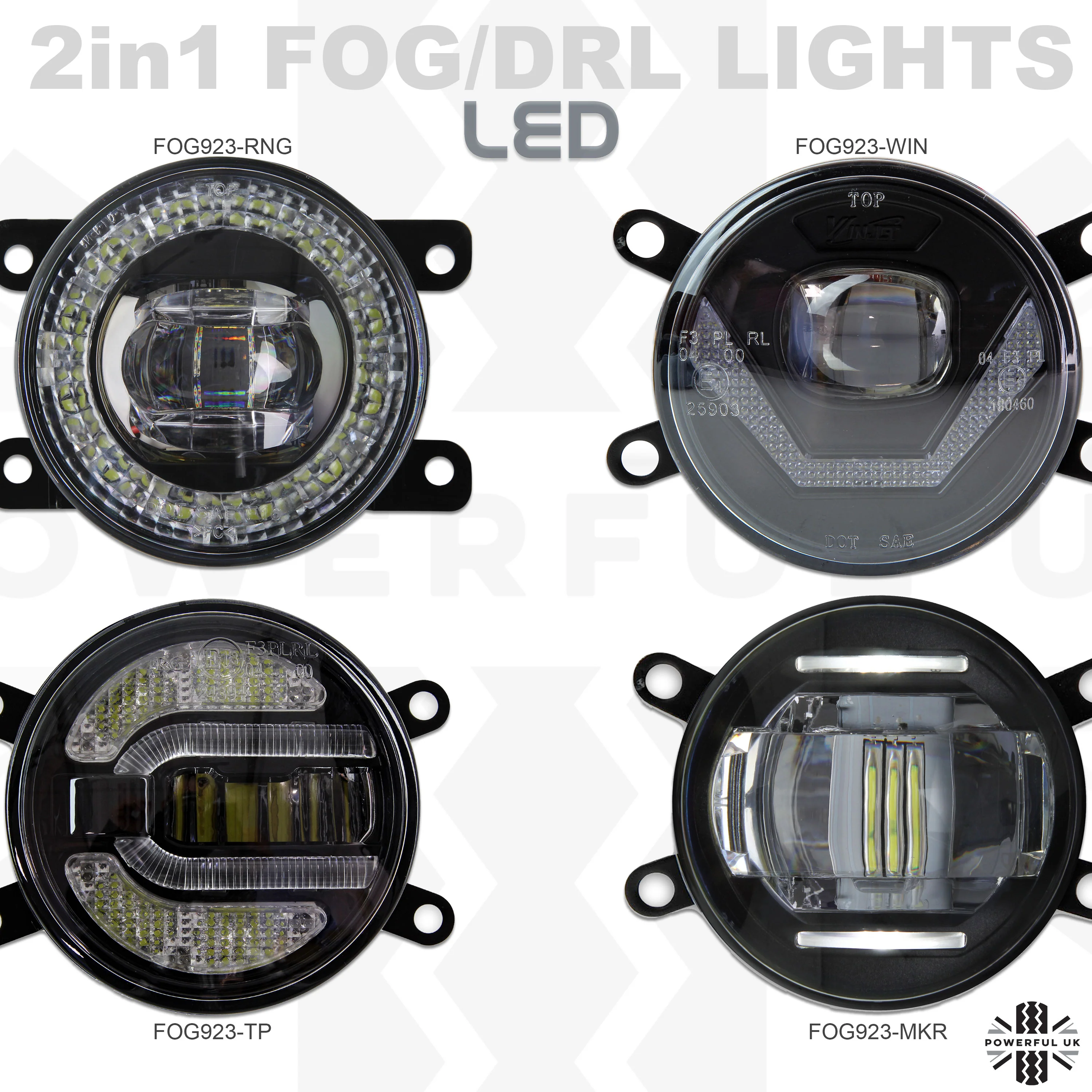 Front Bumper fog & DRL 2 in 1 LED lamps for Land Rover Discovery 4 ( Type 5 ) - Image 10