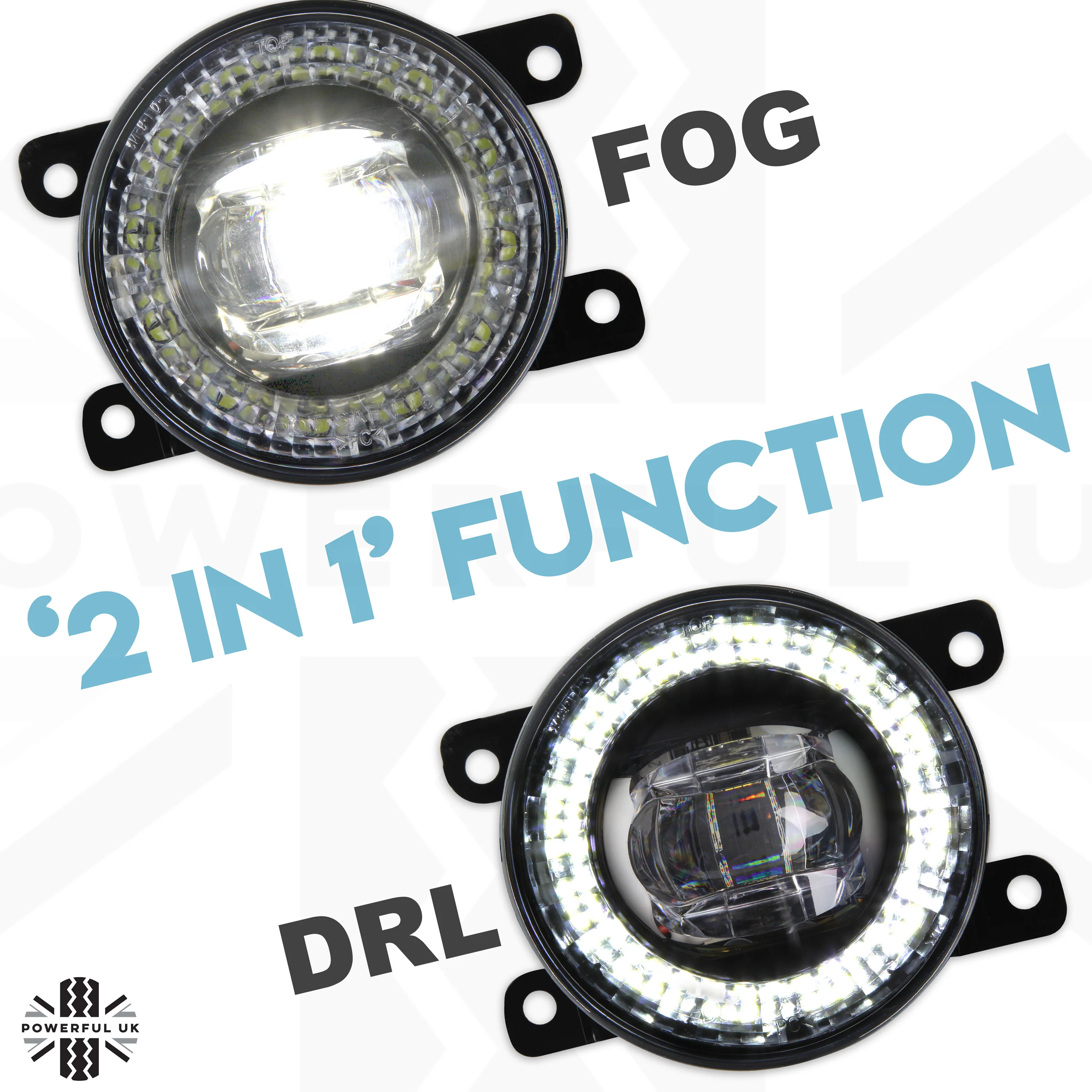 Front Bumper fog & DRL 2 in 1 LED lamps for Land Rover Discovery 4 ( Type 5 ) - Image 3