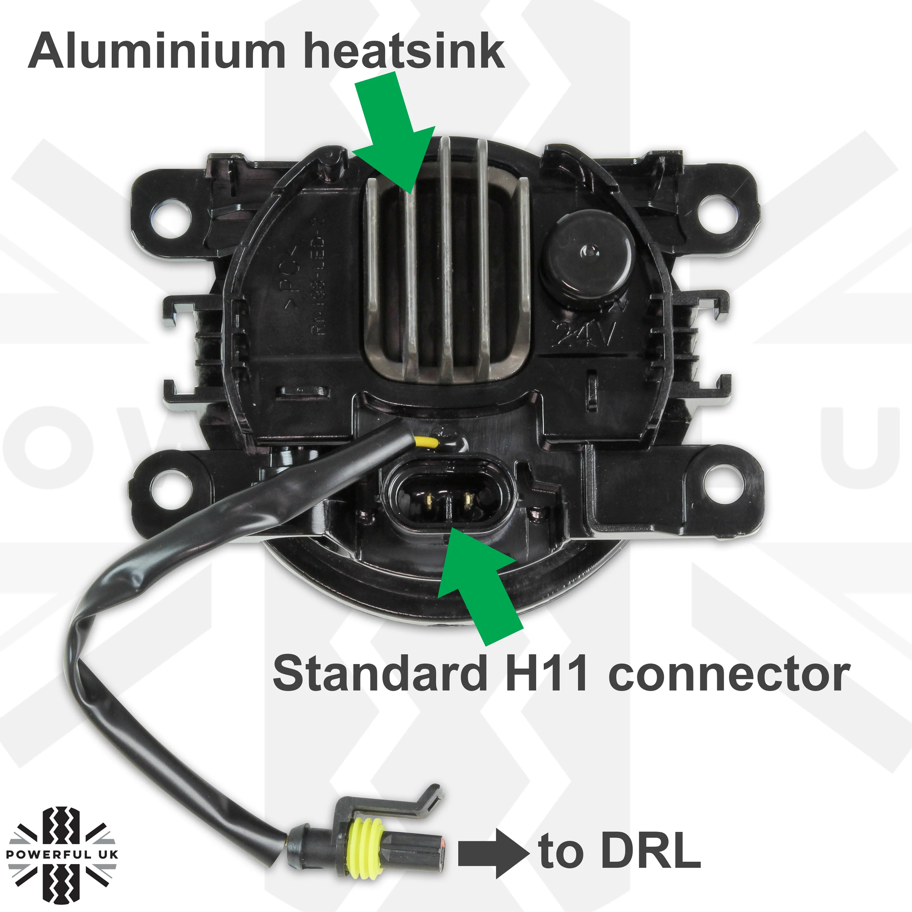 Front Bumper fog & DRL 2 in 1 LED lamps for Land Rover Discovery 4 ( Type 5 ) - Image 5