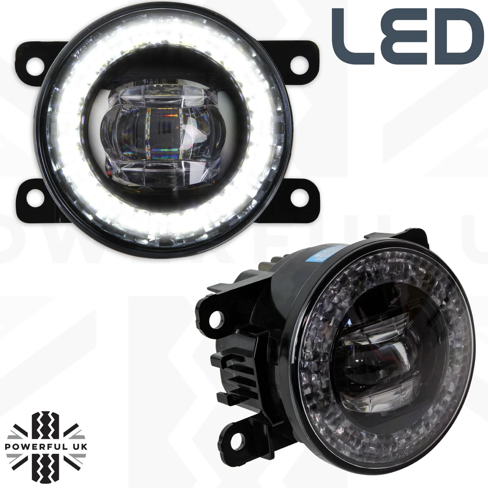 Front Bumper fog & DRL 2 in 1 LED lamps for Range Rover L322 2010 ( Type 5 ) - Image 10