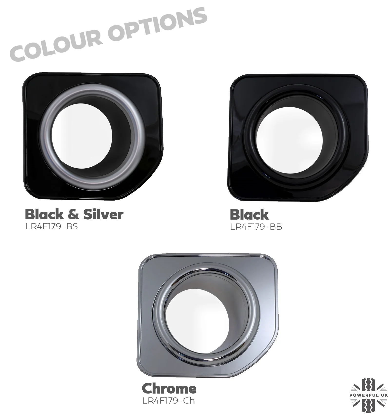 Front Bumper Fog Lamp Bezels Facelift look - Full Chrome - for Land Rover Discovery 4 2010-14 - Image 7