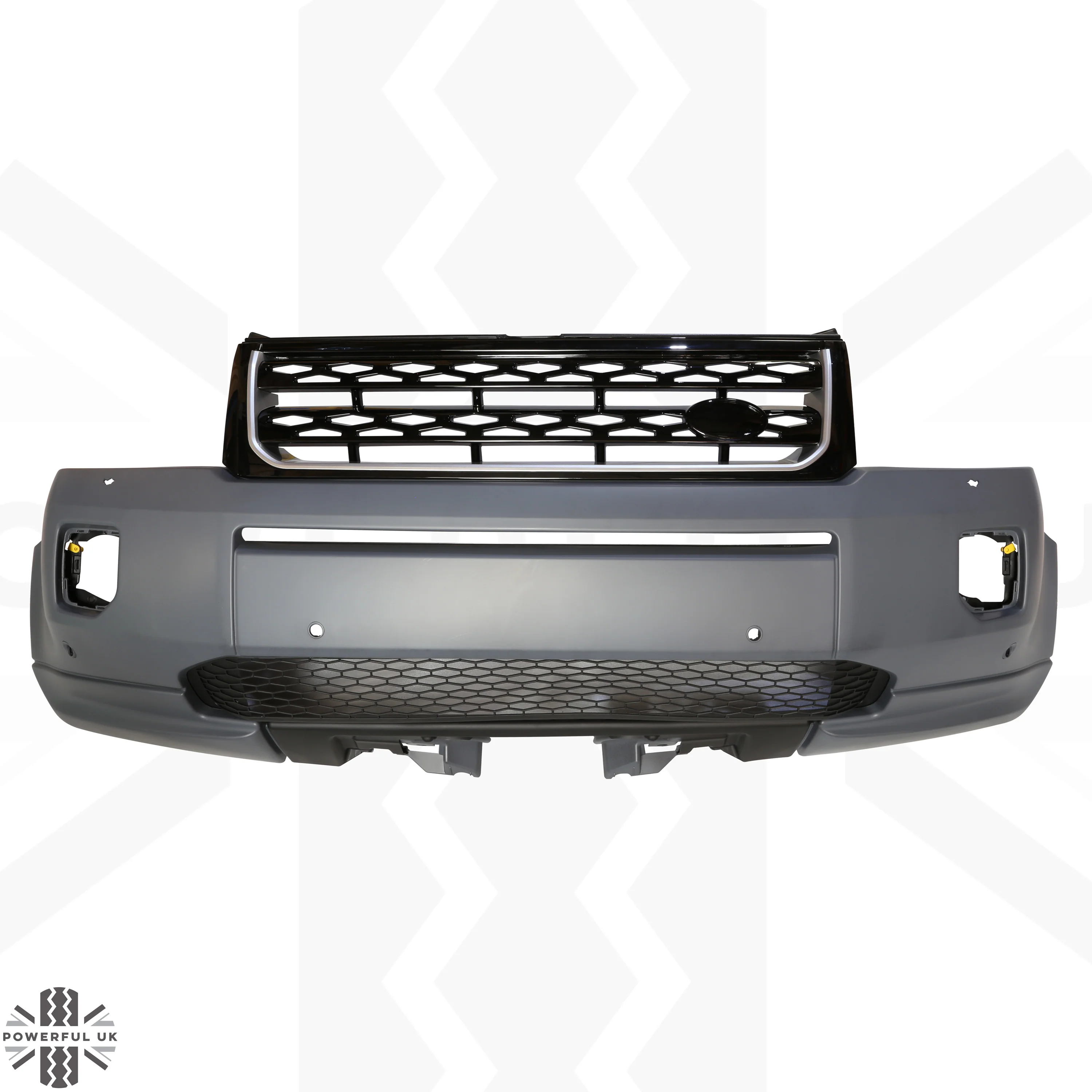 Front Bumper & Grille 2012 Facelift Style - Black grille - for Land Rover Freelander 2 - Image 2