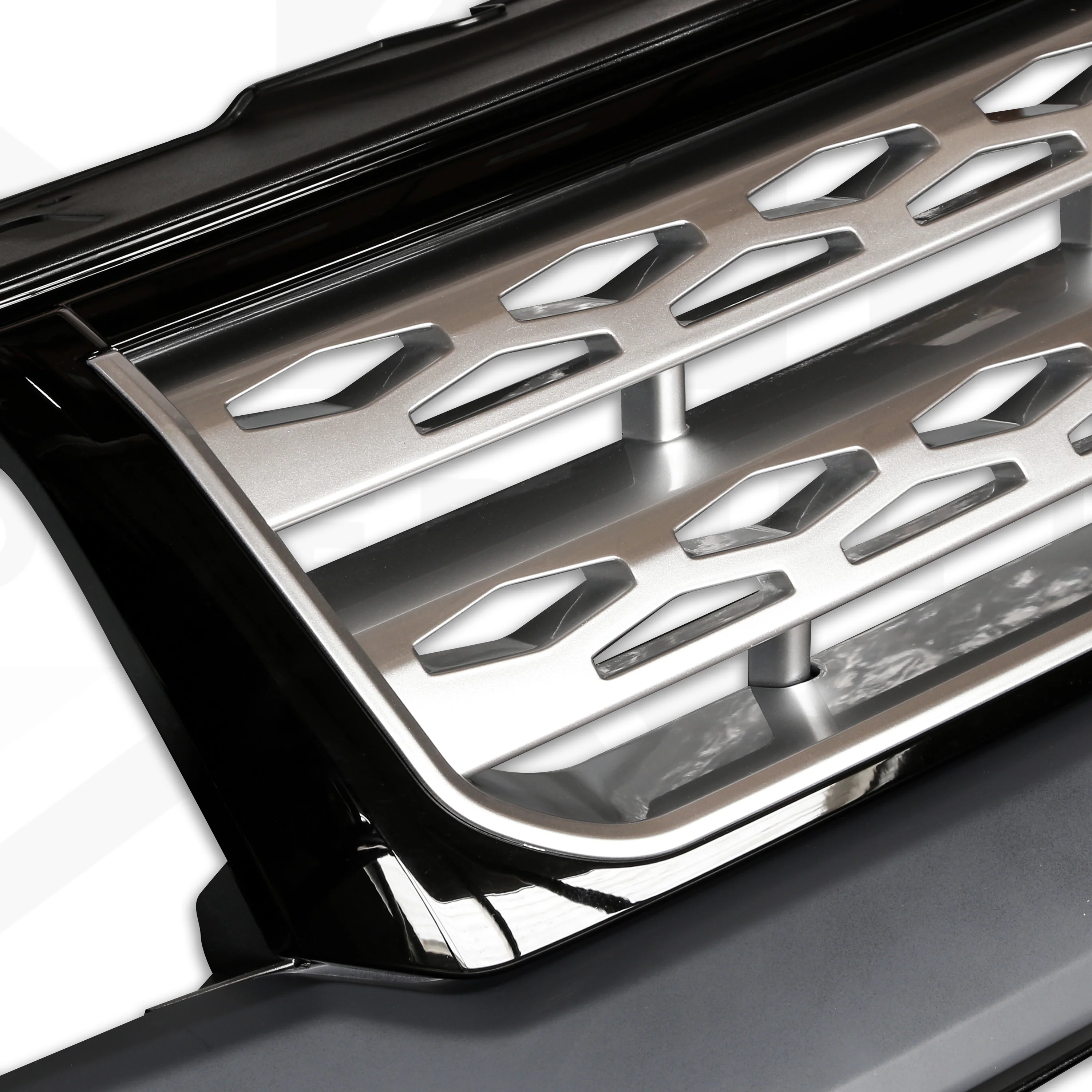 Front Bumper & Grille 2012 Facelift Style - Silver grille - for Land Rover Freelander 2 - Image 4