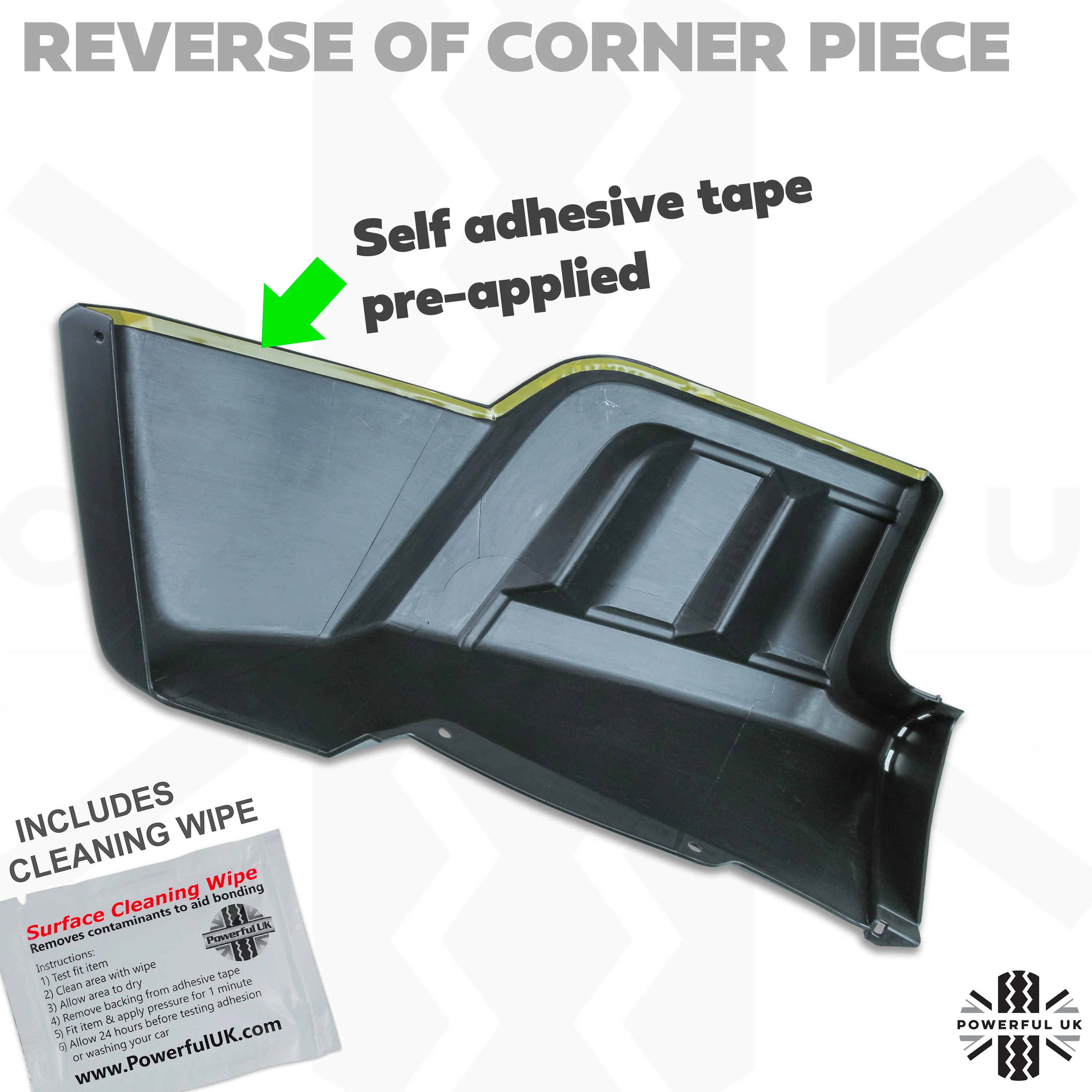 Front Bumper HST styling kit Gloss Black for Land Rover Freelander 2 (3pc) - Image 4