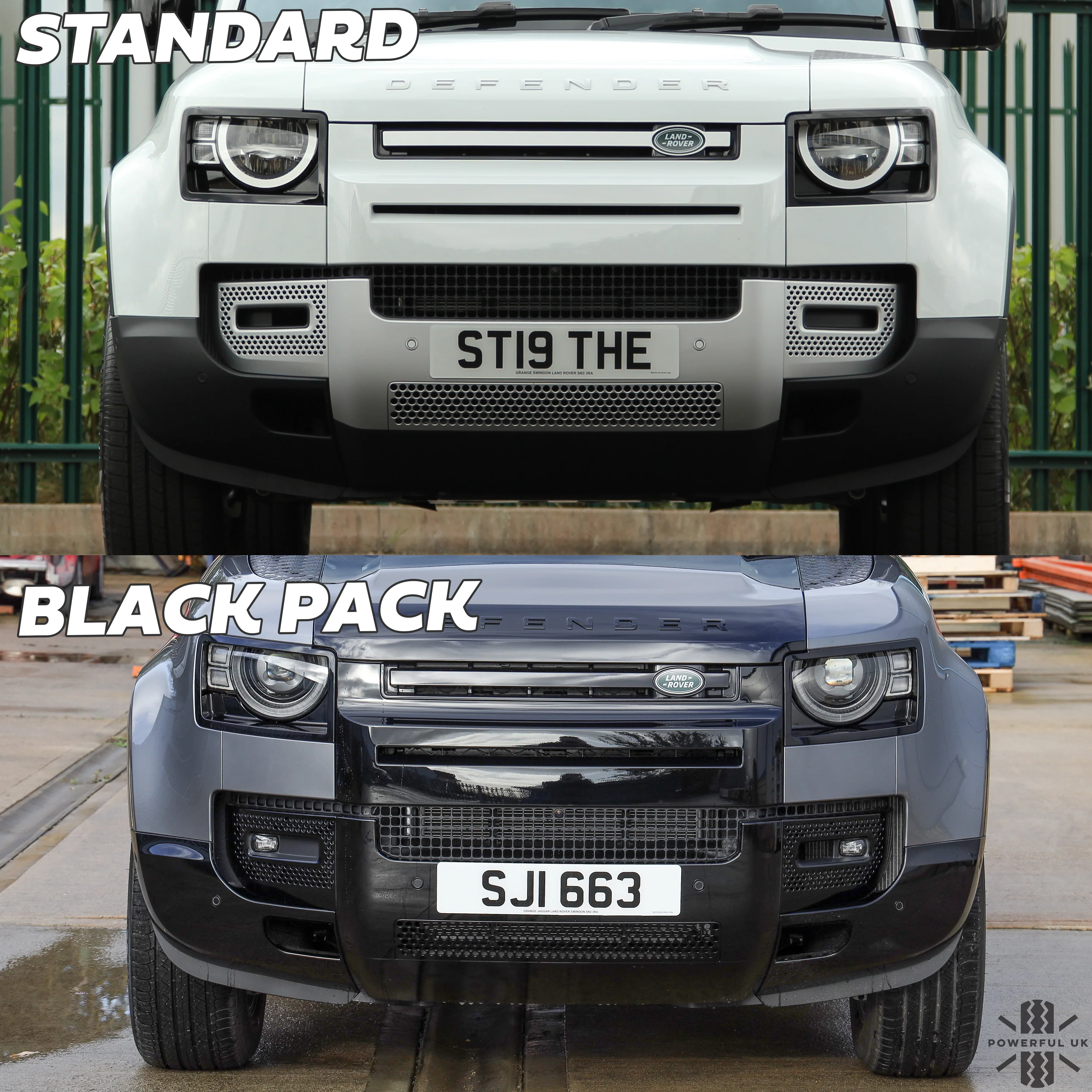 Front Bumper Kit for Land Rover Defender L663 - Gloss Black - Image 8